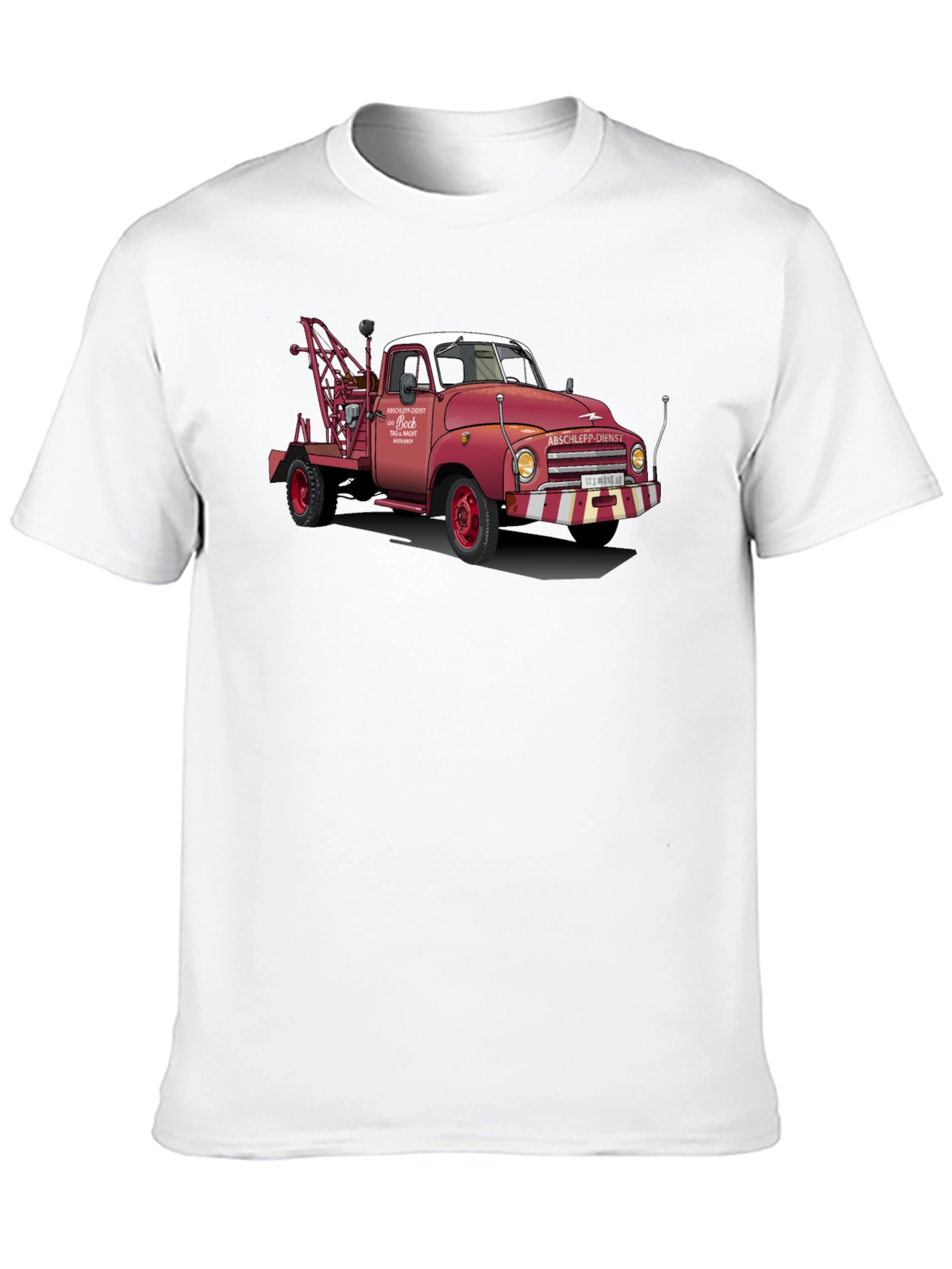 Black Vintage Tow Truck Graphic Tee view 10
