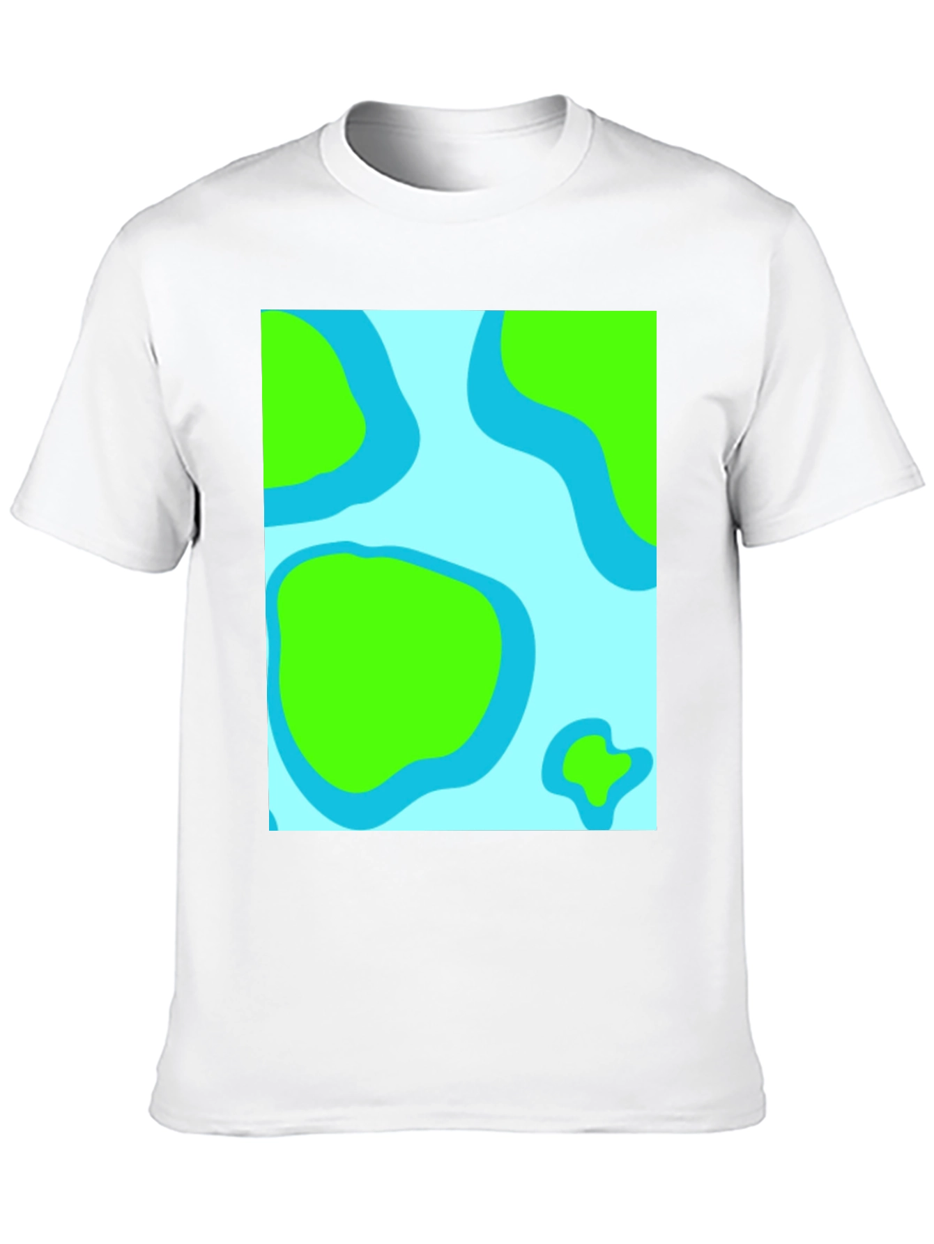 Black Abstract Land & Water Graphic Tee - Black view 10