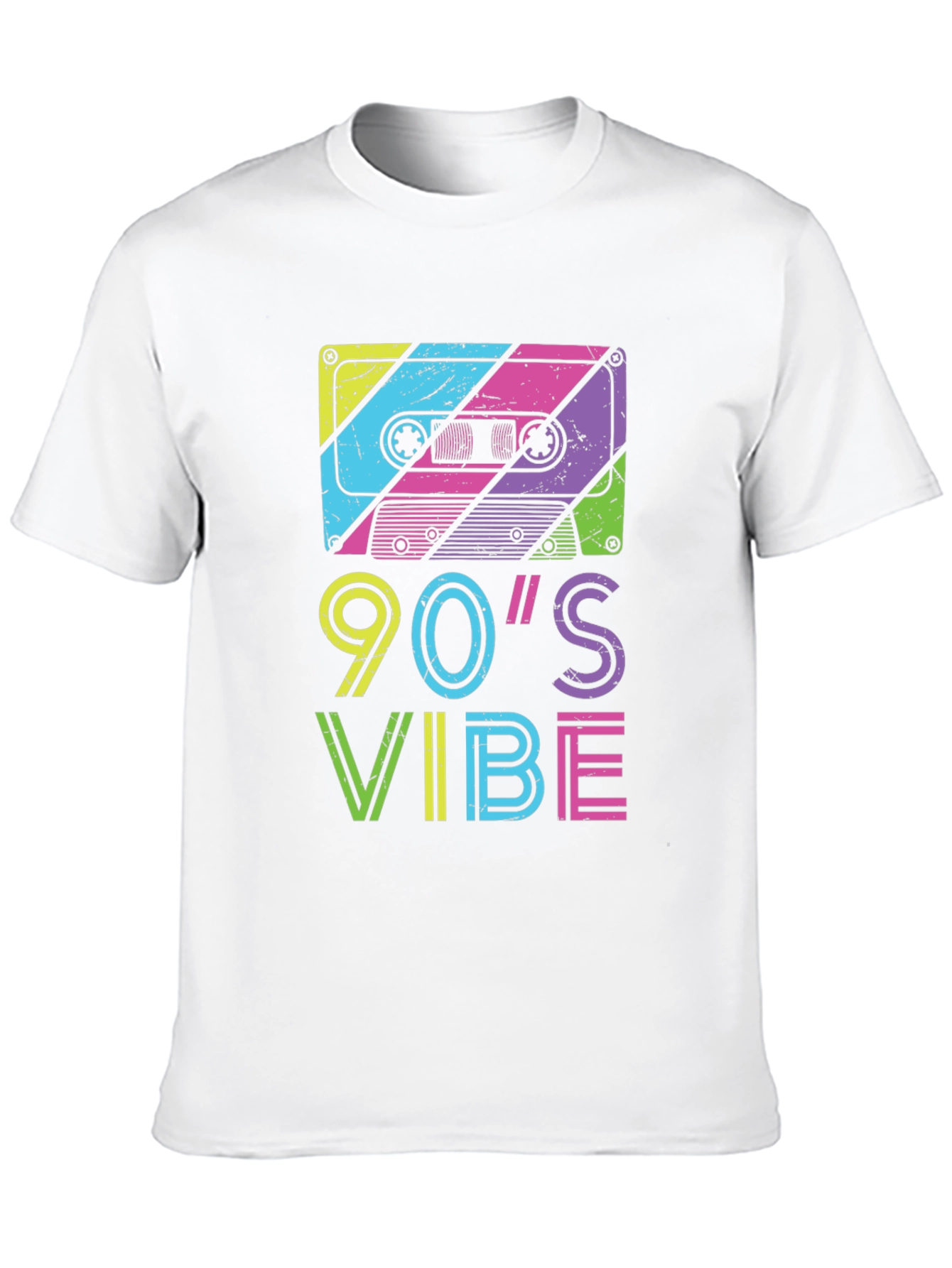Black 90's Vibe Cassette Tape Graphic T-Shirt view 10
