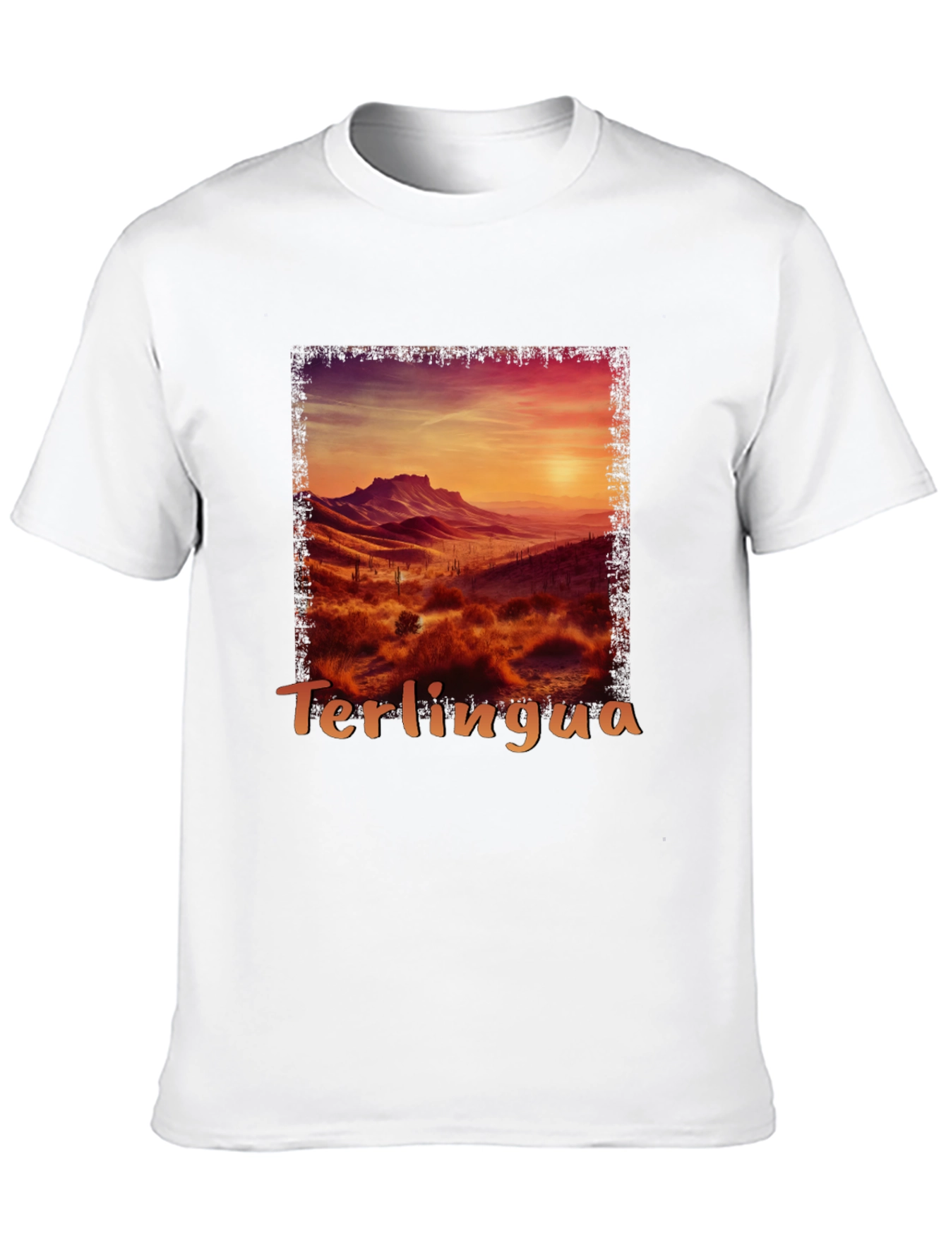 Black Terlingua Sunset Graphic Tee - Desert Scene Shirt view 10