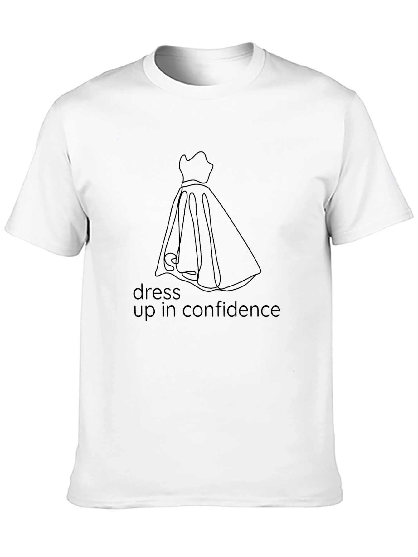 Black Dress Up in Confidence Black Tee view 10