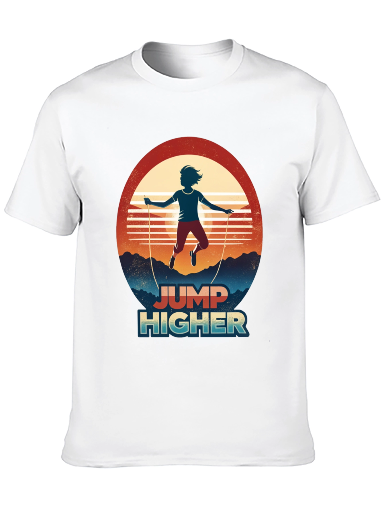 Black Jump Higher Graphic Tee - Retro Style view 10