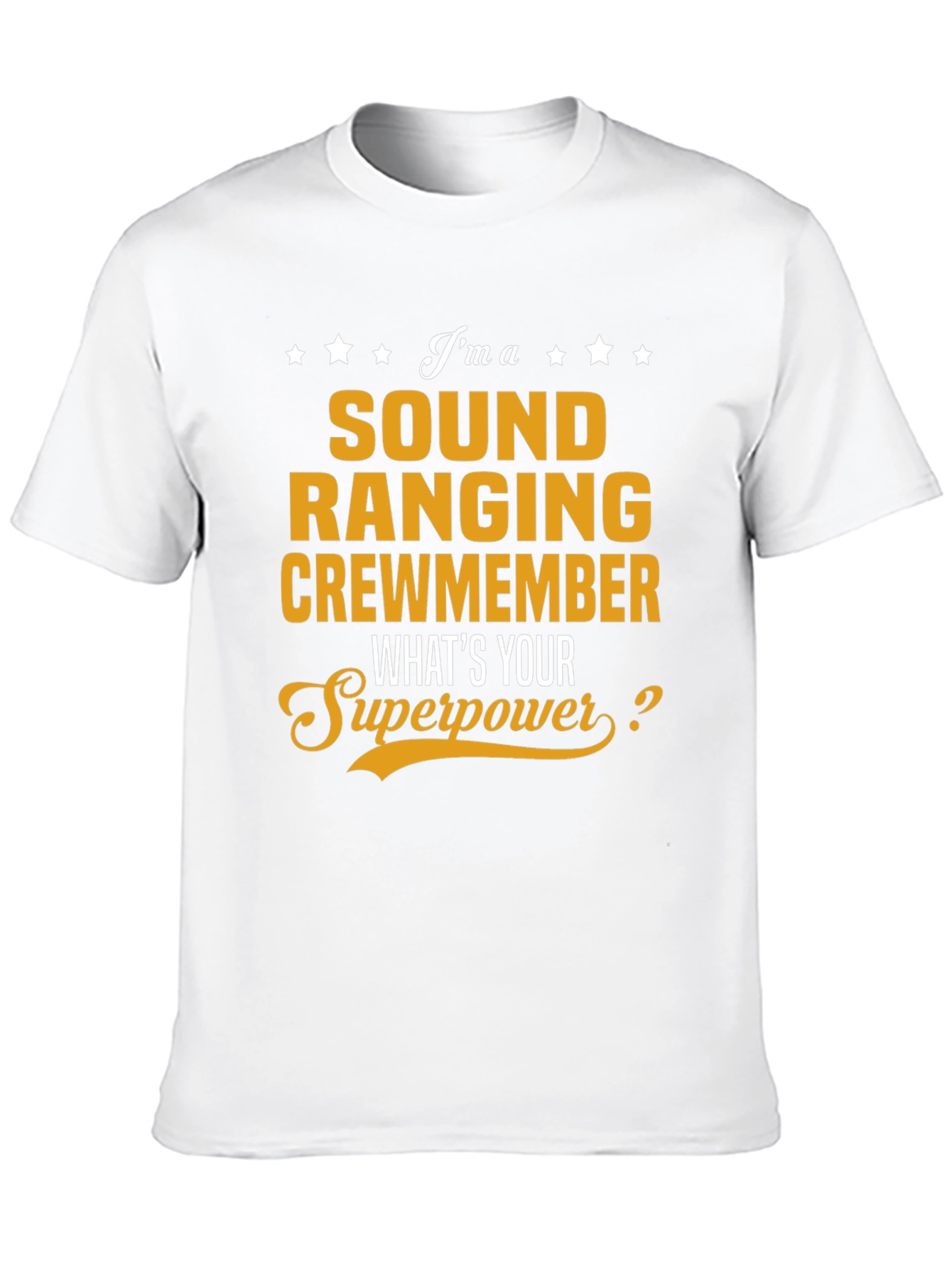 Black Sound Ranging Crewmember T-Shirt - What's Your Superpower? view 10