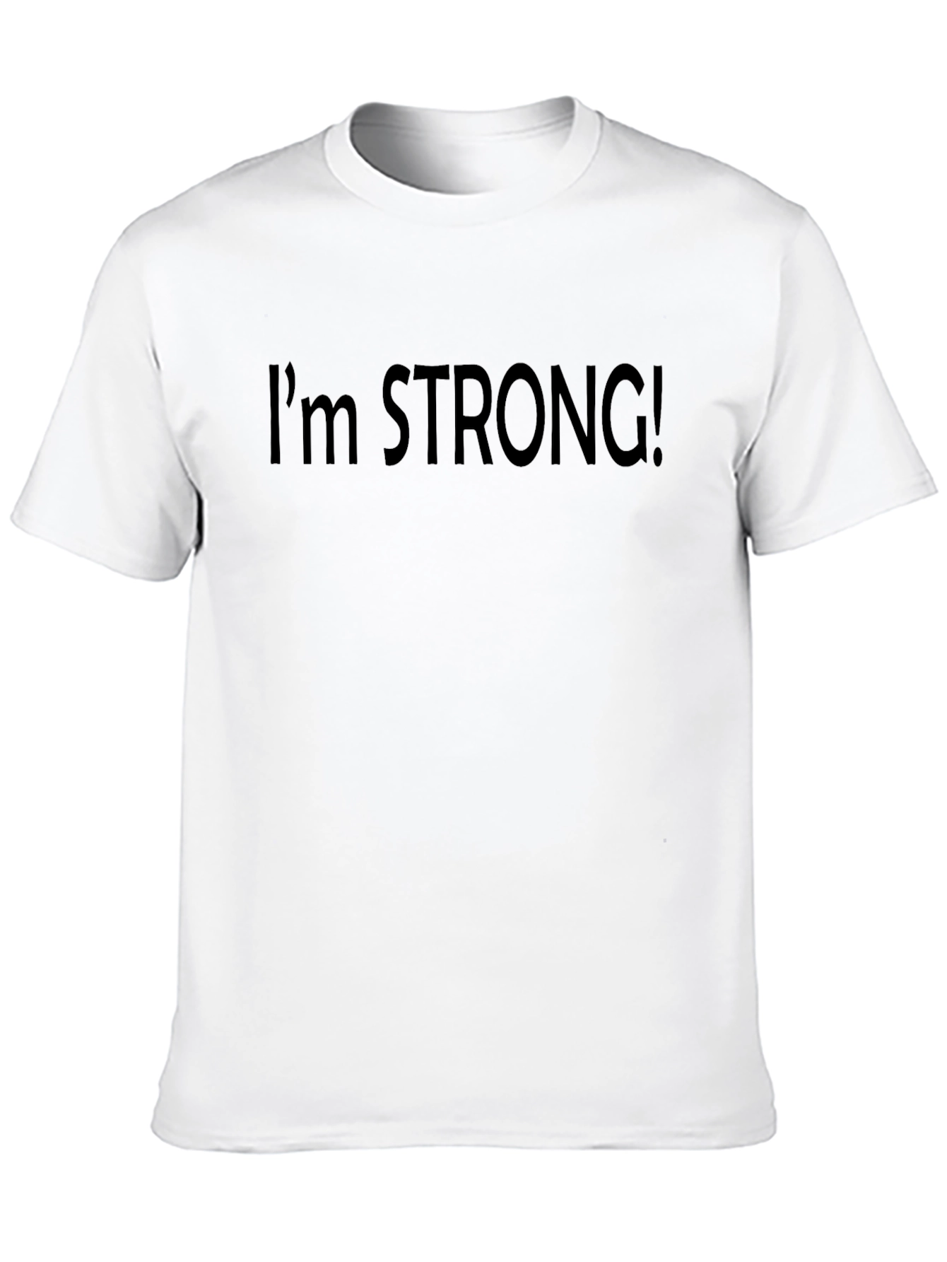 Black I'm Strong! Black Graphic Tee view 10