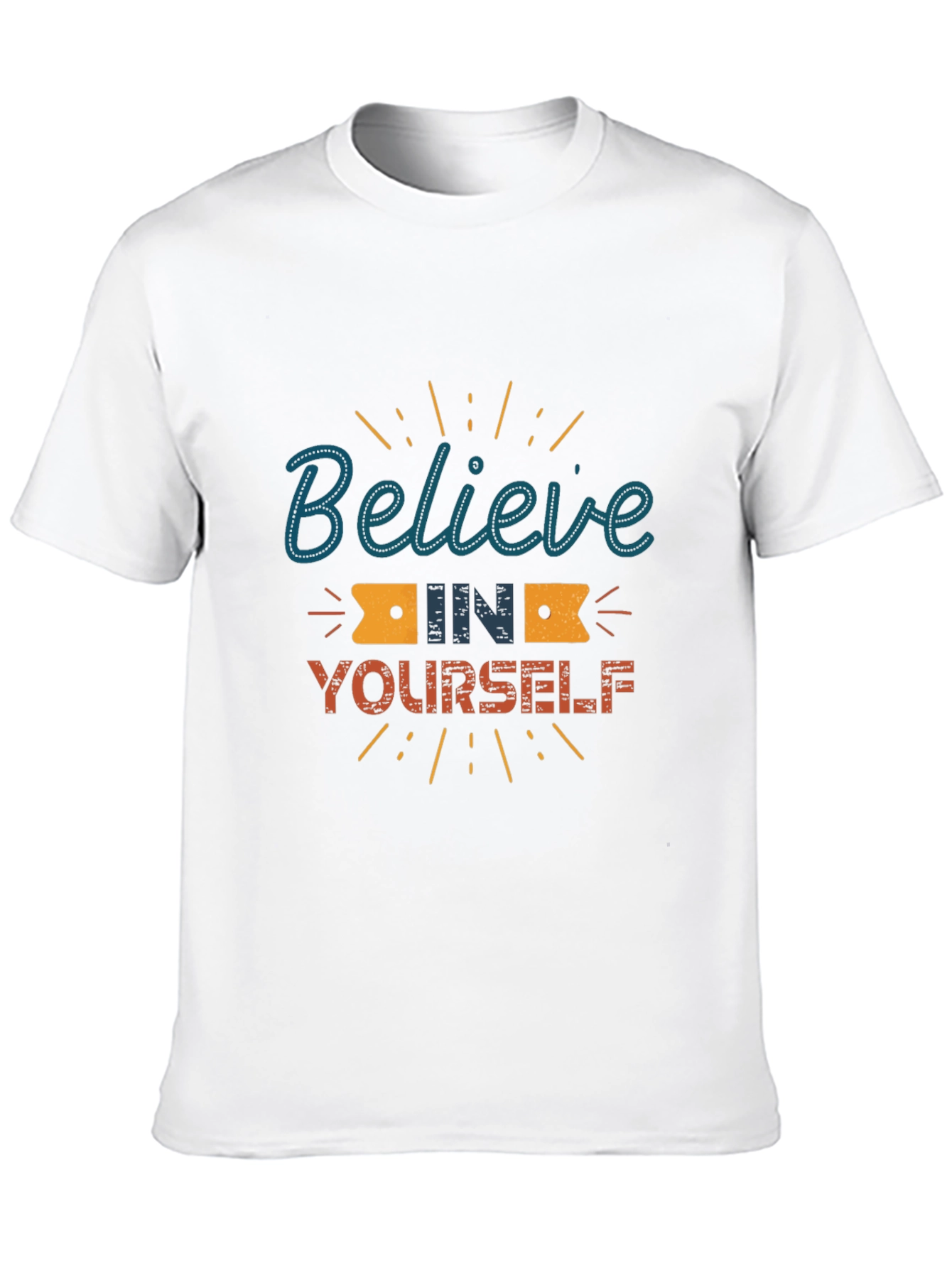 Black Believe in Yourself Graphic Tee - Motivational Shirt view 10