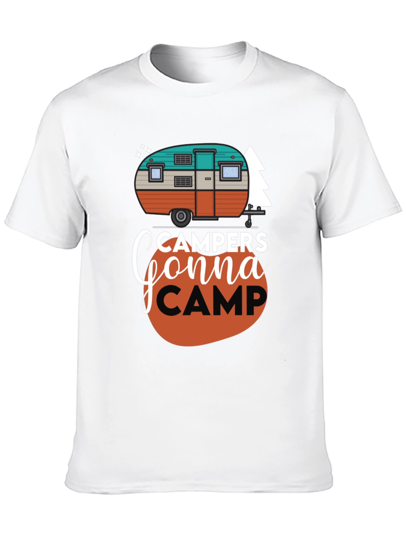 Black Campers Gonna Camp Graphic Tee view 10