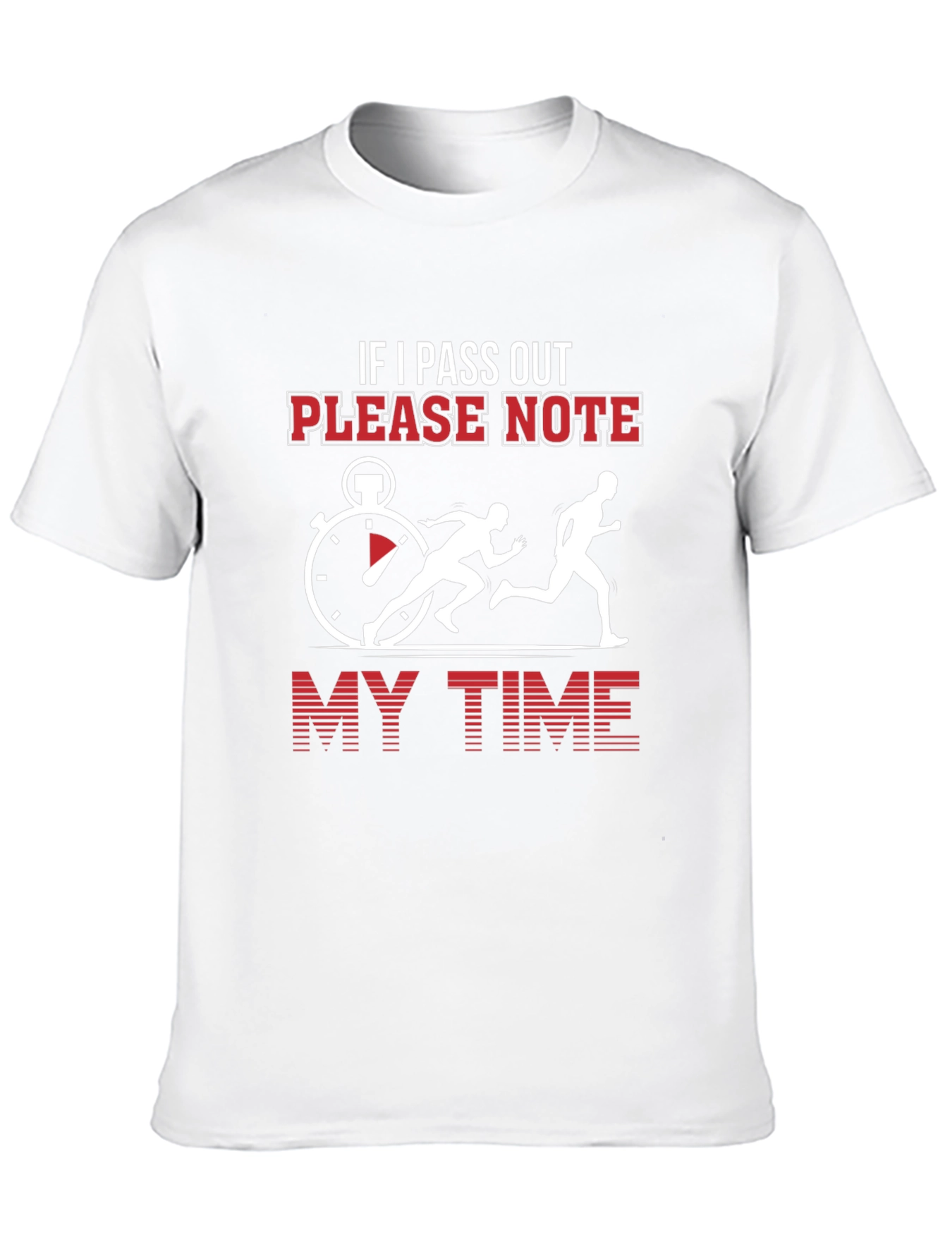 Black Funny Running T-Shirt - If I Pass Out Note My Time view 10