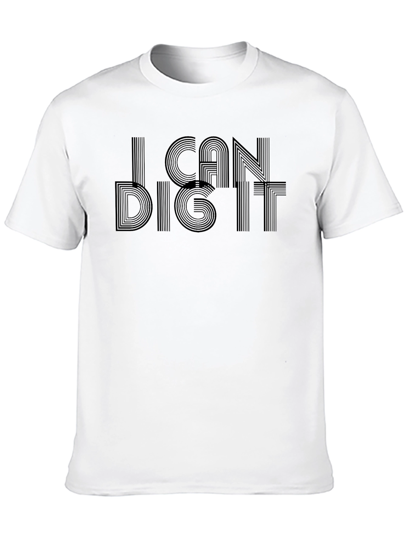 Black I Can Dig It Black T-Shirt - Cool Retro Style view 10