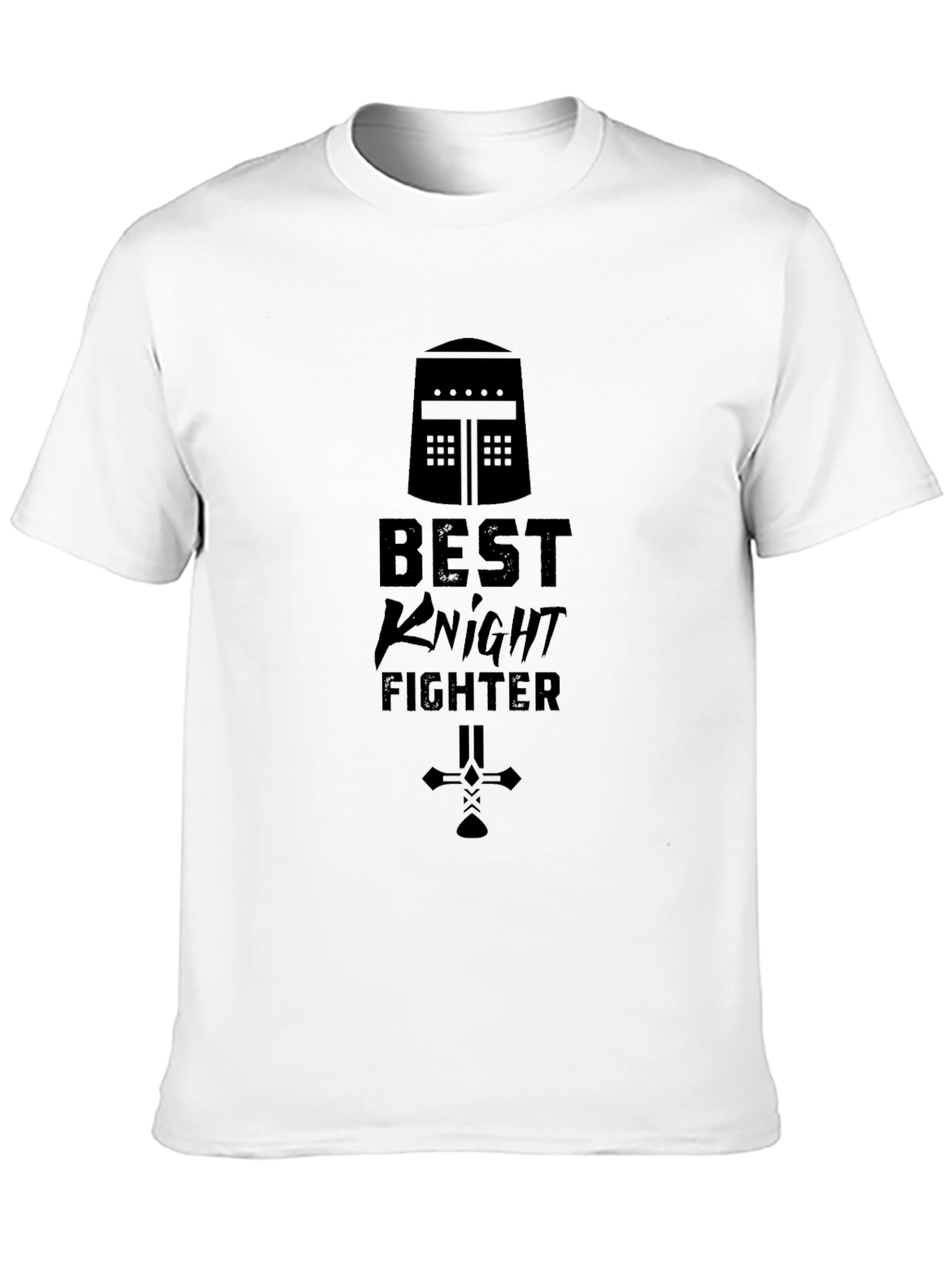 Black Best Knight Fighter Black T-Shirt view 10