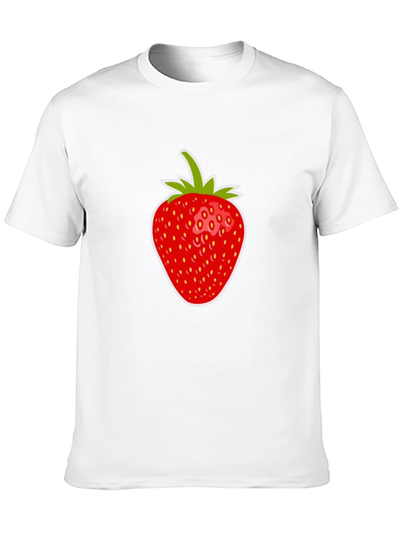 Black Strawberry Graphic Tee - Casual Black T-Shirt view 10