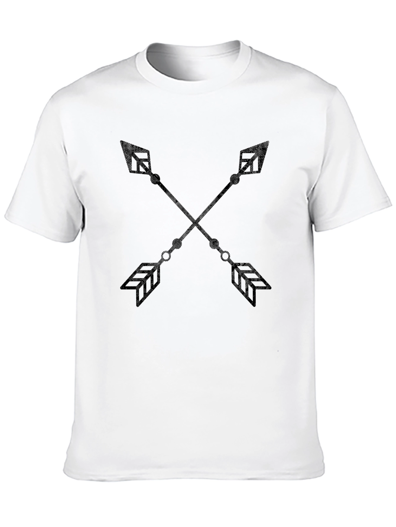 Black Men's Black Arrow Graphic Tee - Casual Fashion view 10