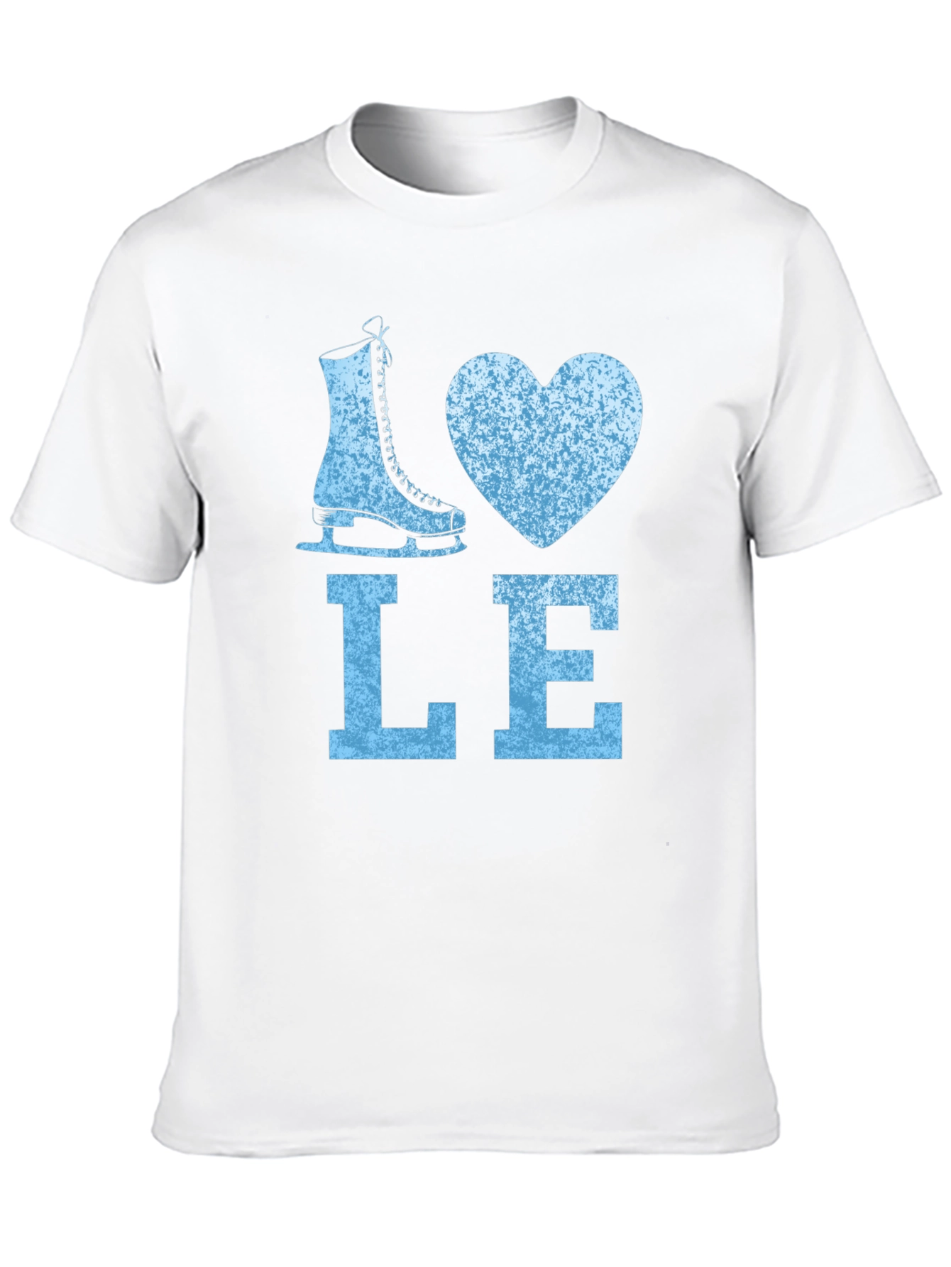 Black I Love Ice Skating Graphic Tee view 10