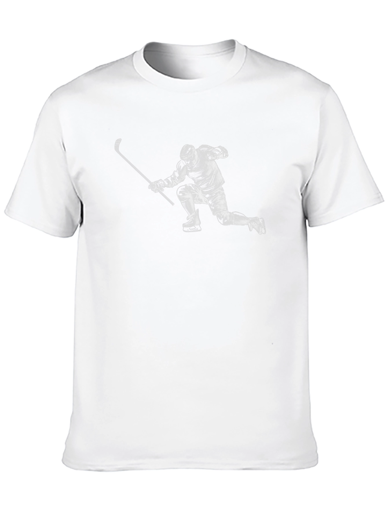 Black Hockey Player Graphic T-Shirt view 10