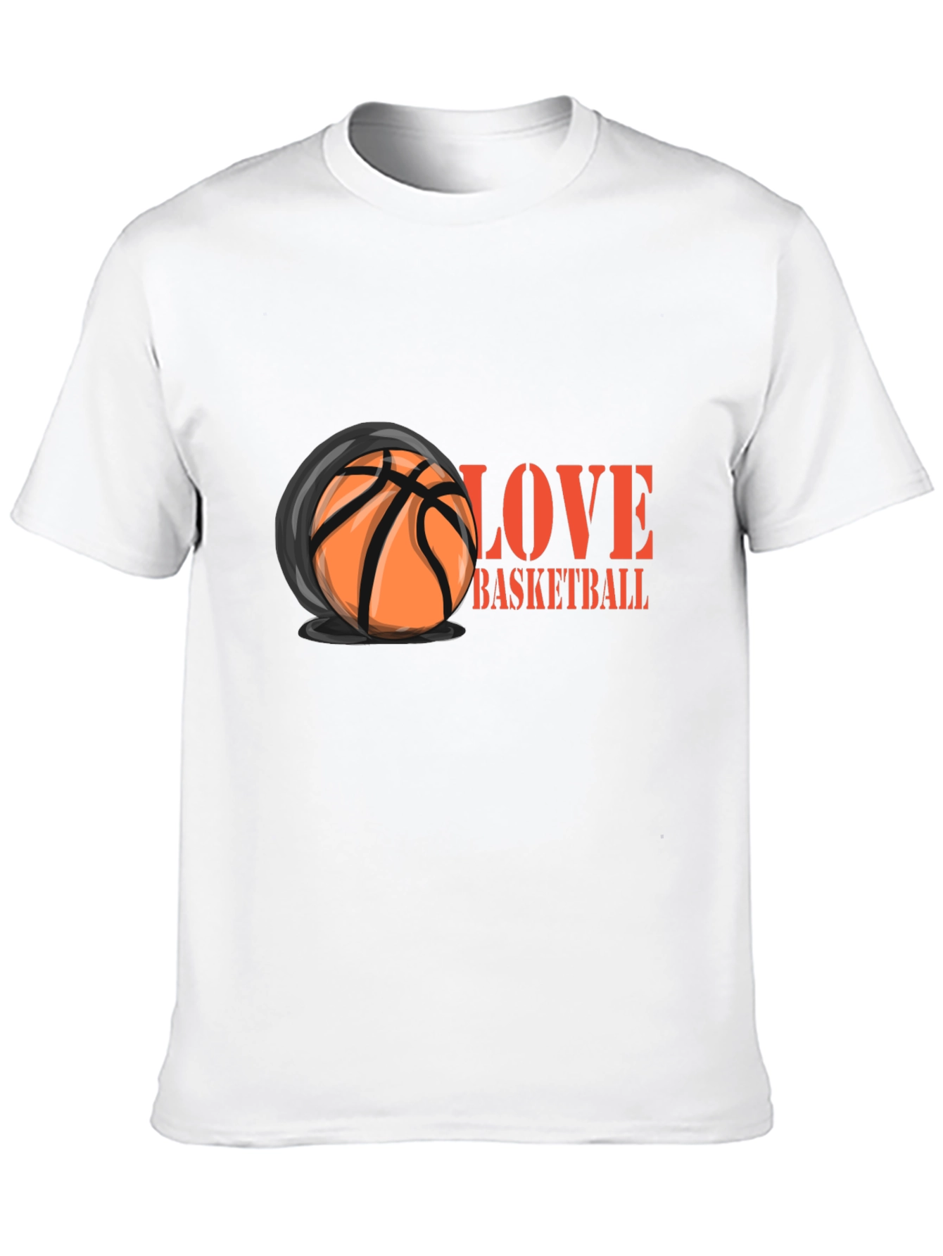 Black Love Basketball Graphic T-Shirt view 10