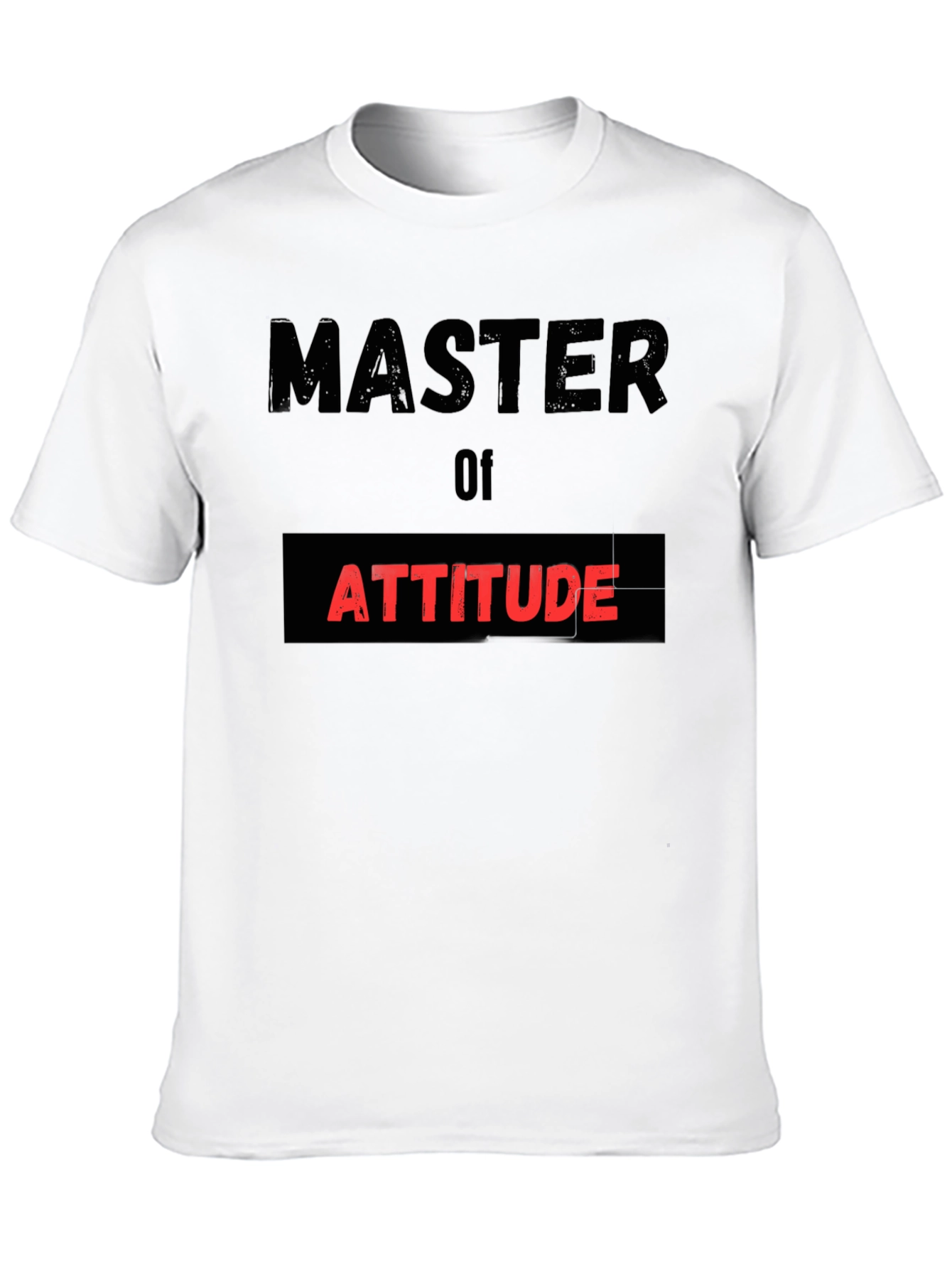 Black Master of Attitude Black T-Shirt view 10