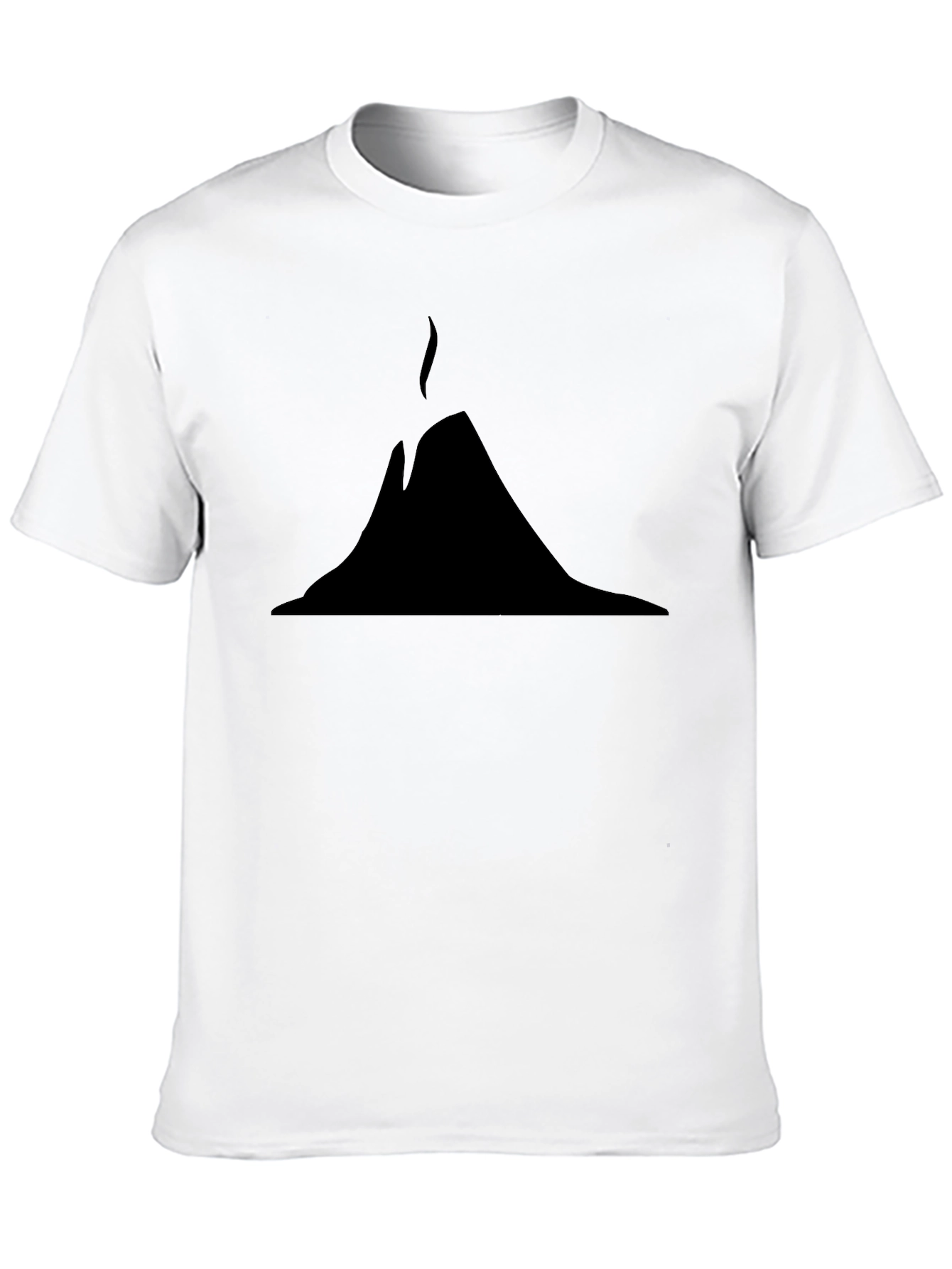 Black Erupting Volcano Graphic Tee - Black view 10