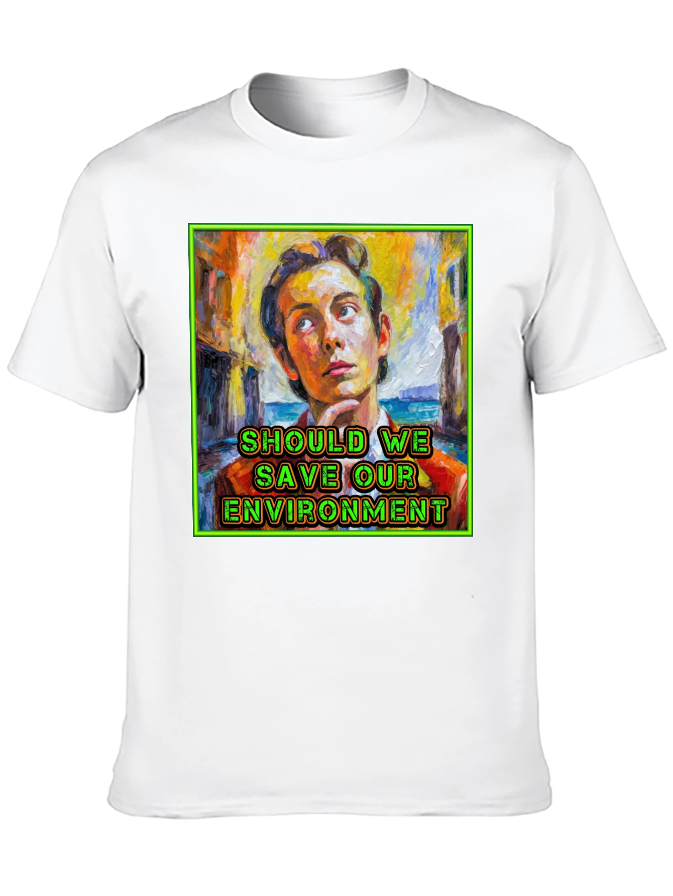 Black Should We Save Our Environment T-Shirt view 10