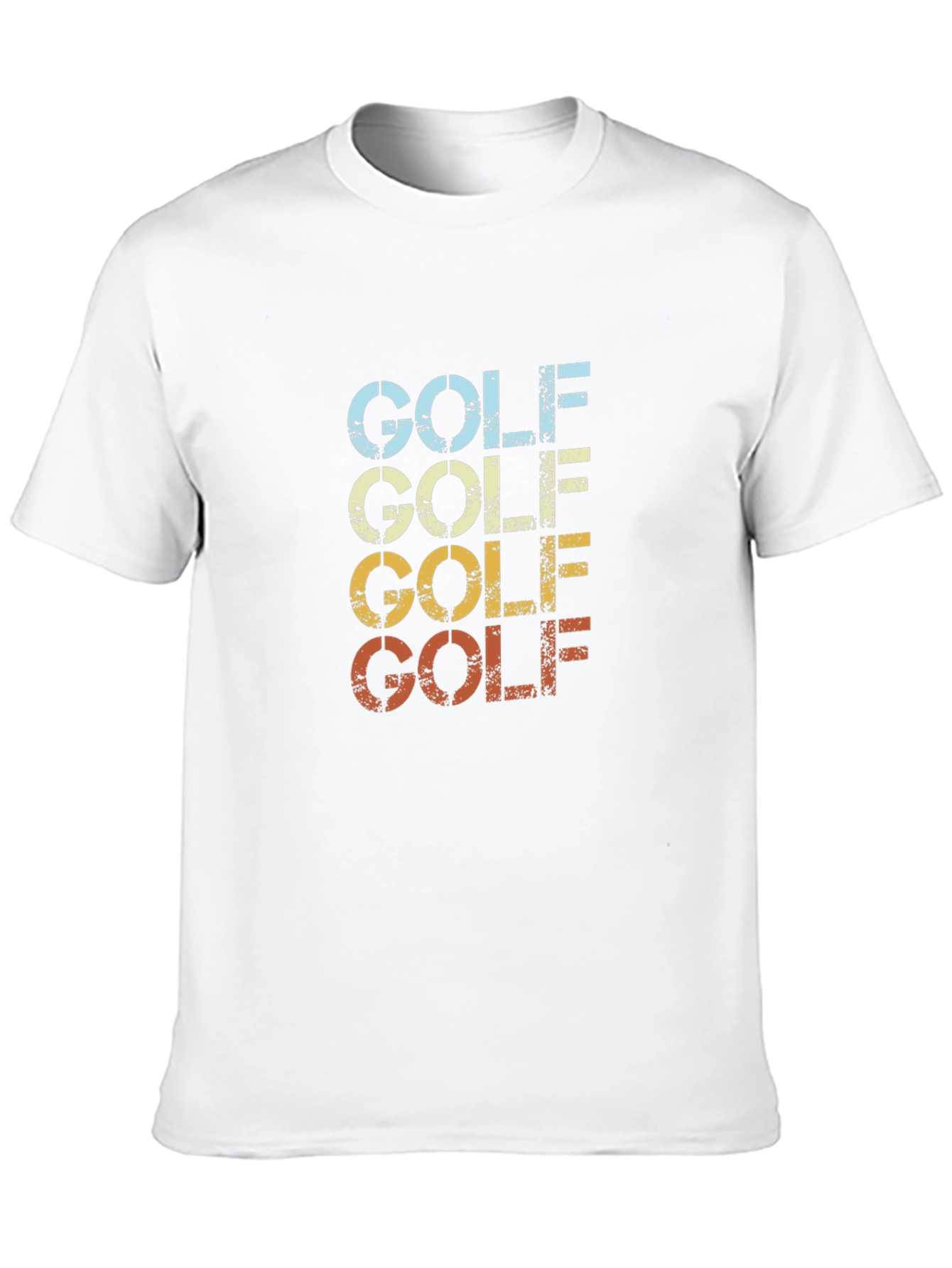 Black Retro Golf T-Shirt - Vintage Style Tee view 10