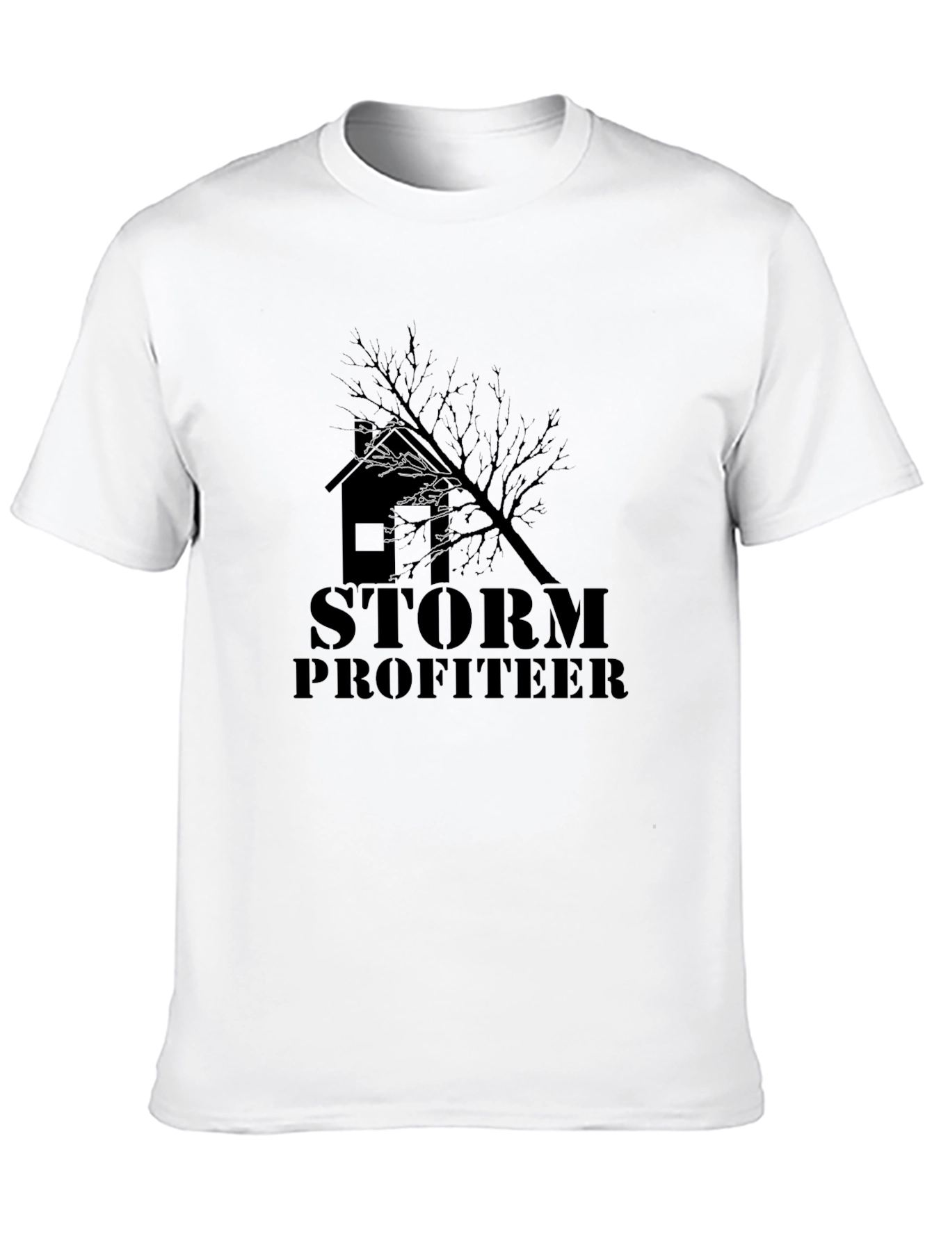 Black Storm Profiteer Graphic Tee - Premium Cotton T-Shirt view 10
