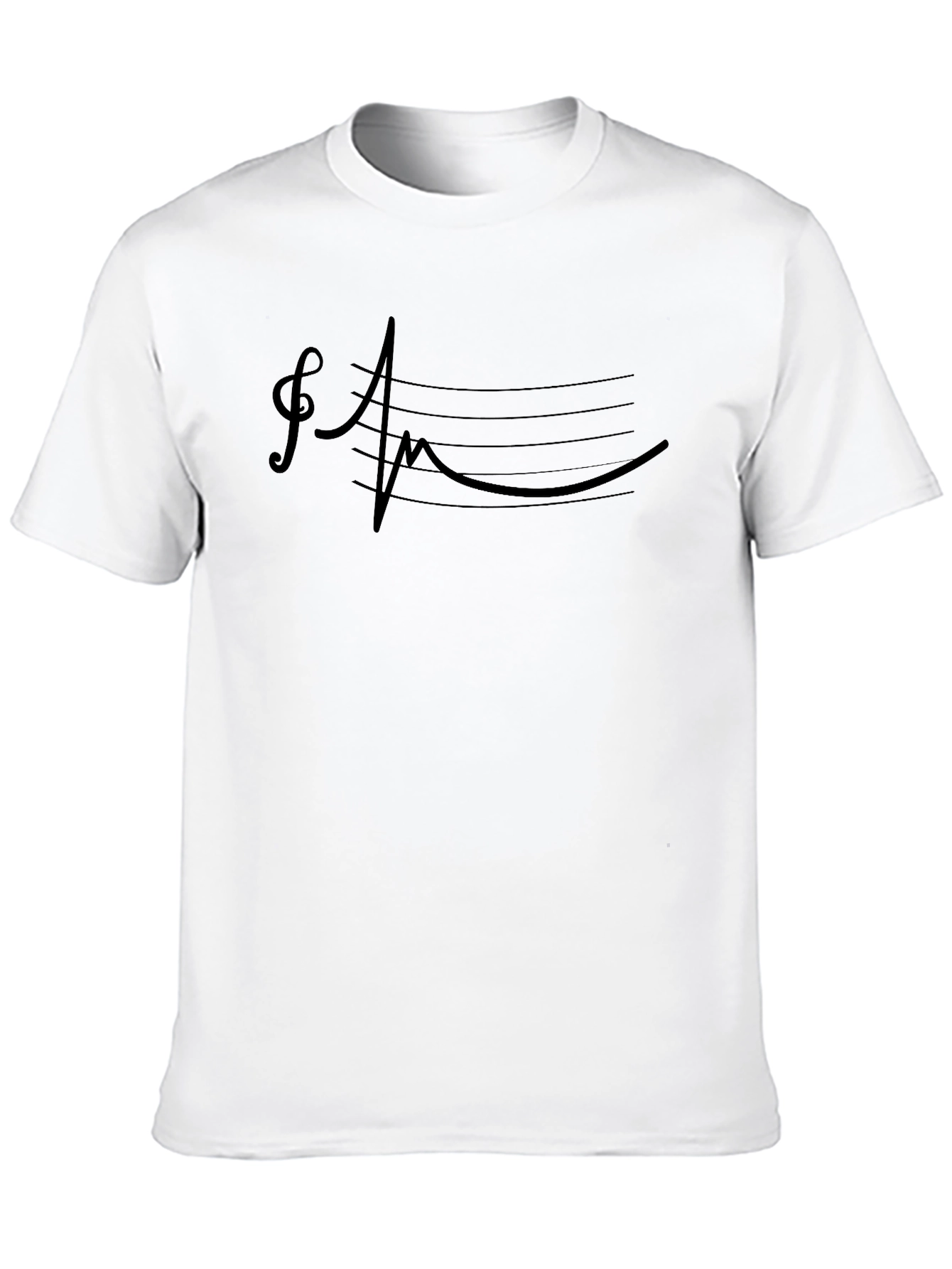 Black Music Heartbeat T-Shirt - Stylish & Unique Design view 10