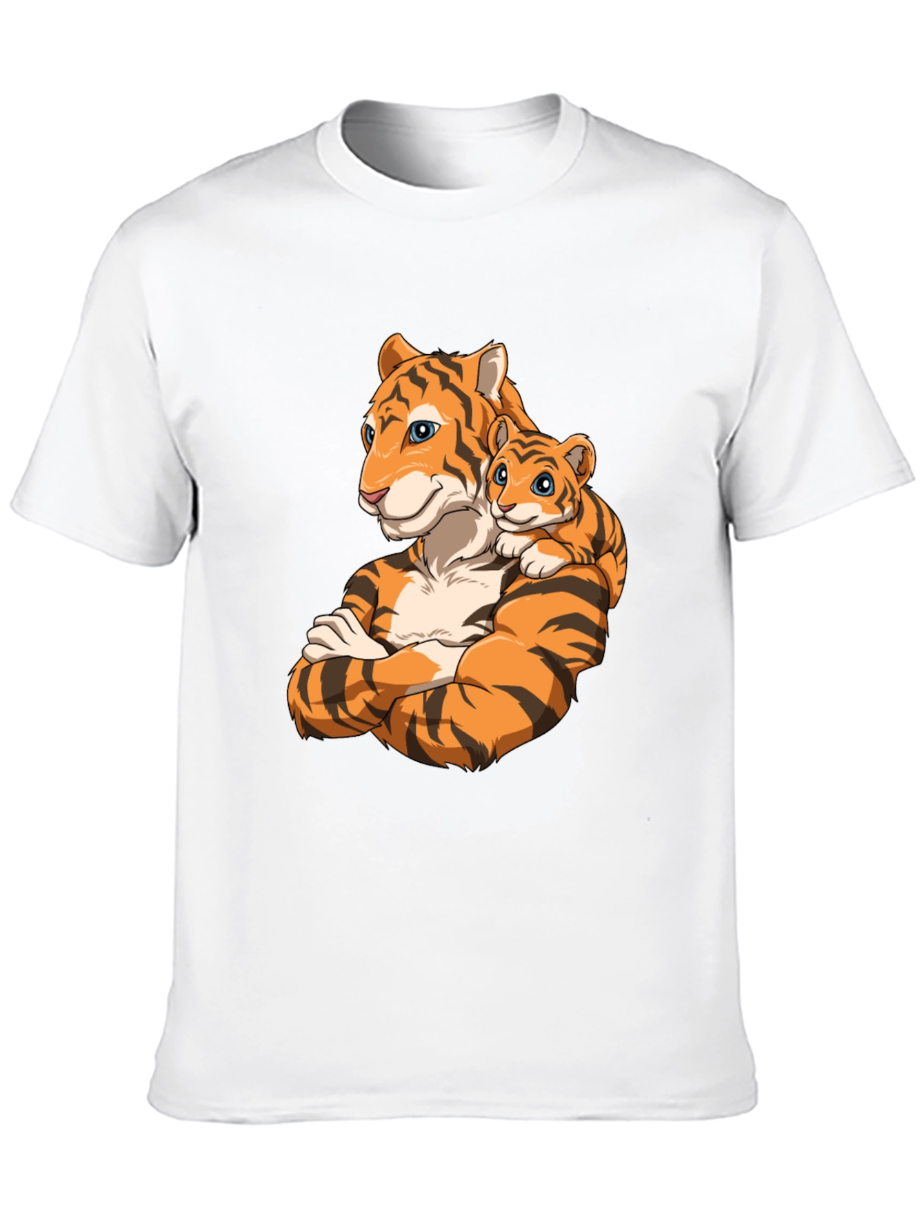 Black Tiger Family Graphic T-Shirt view 10