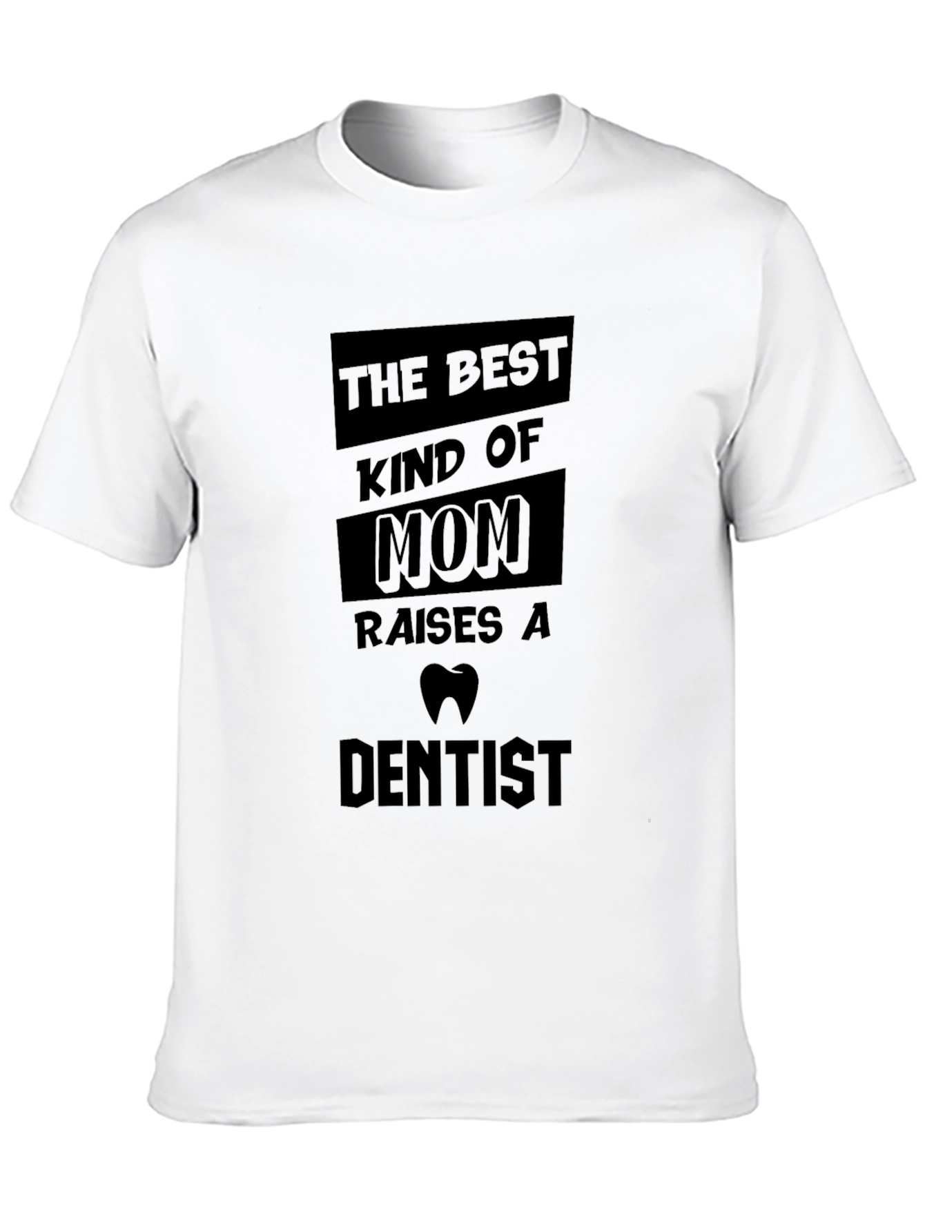 Black Best Kind of Mom Dentist T-Shirt view 10