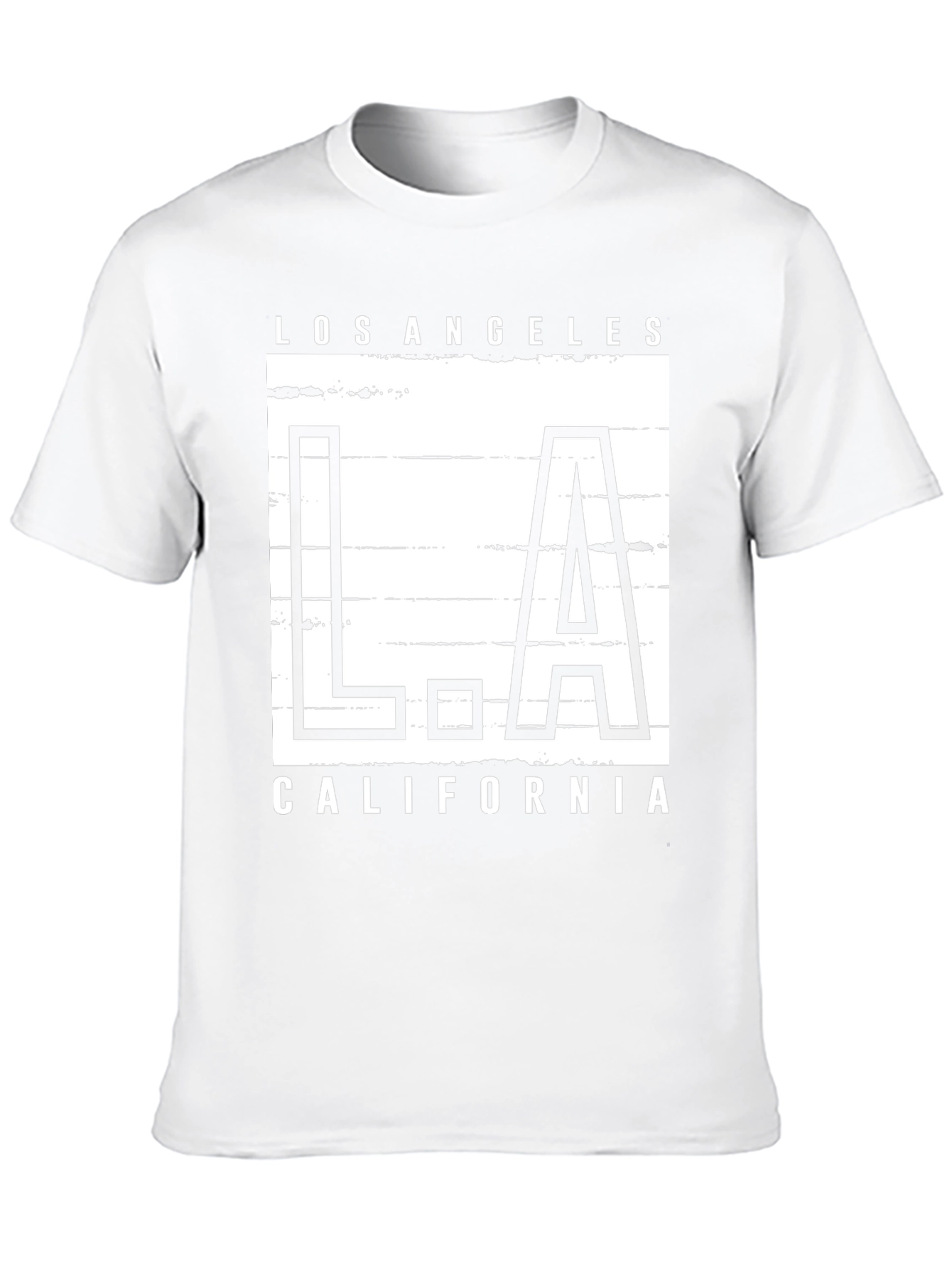 Black Los Angeles California Graphic Tee - Black view 10