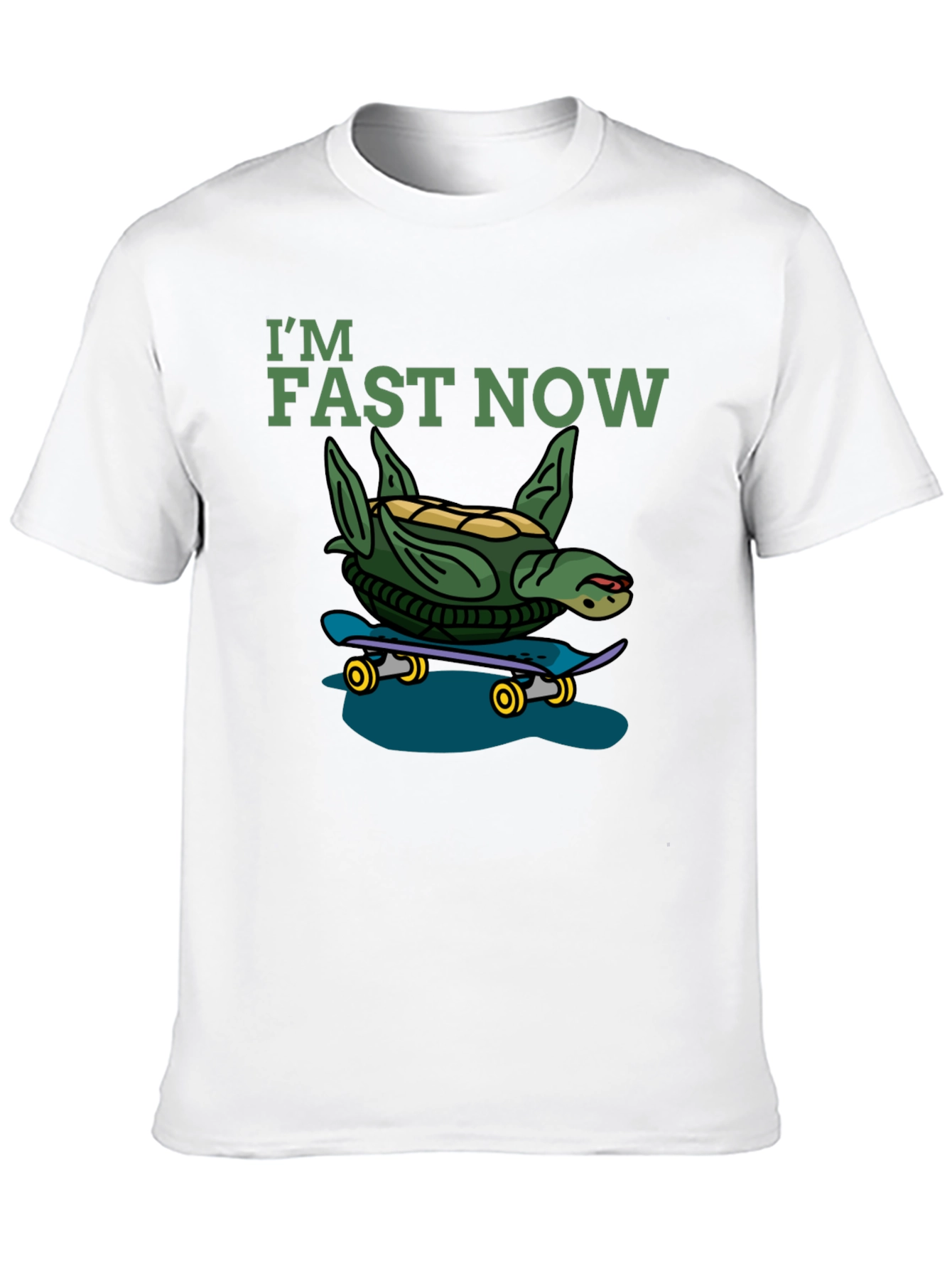 I'm Fast Now Turtle Skateboard T-Shirt - 10