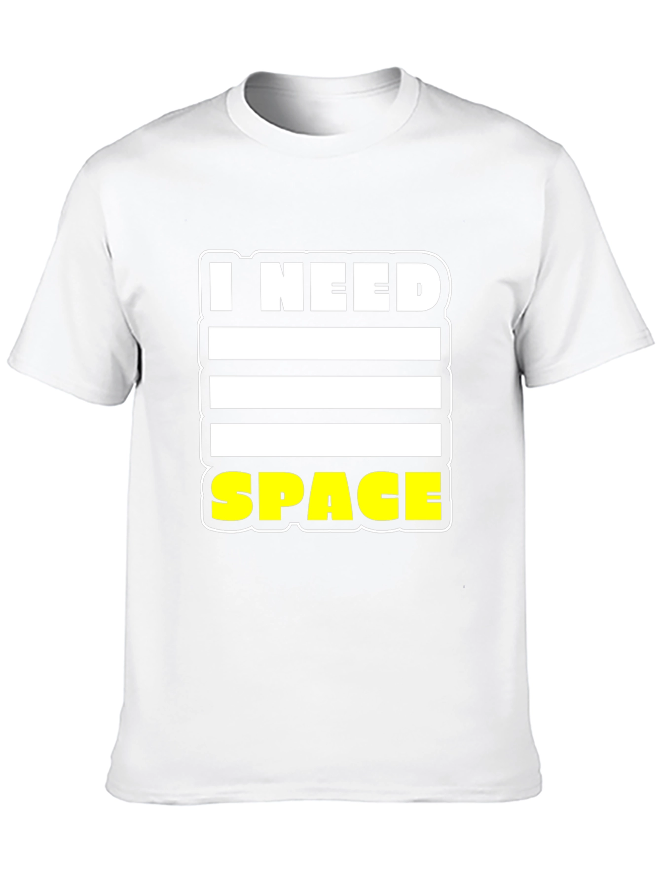 Black I Need Space T-Shirt - Bold Graphic Tee view 10