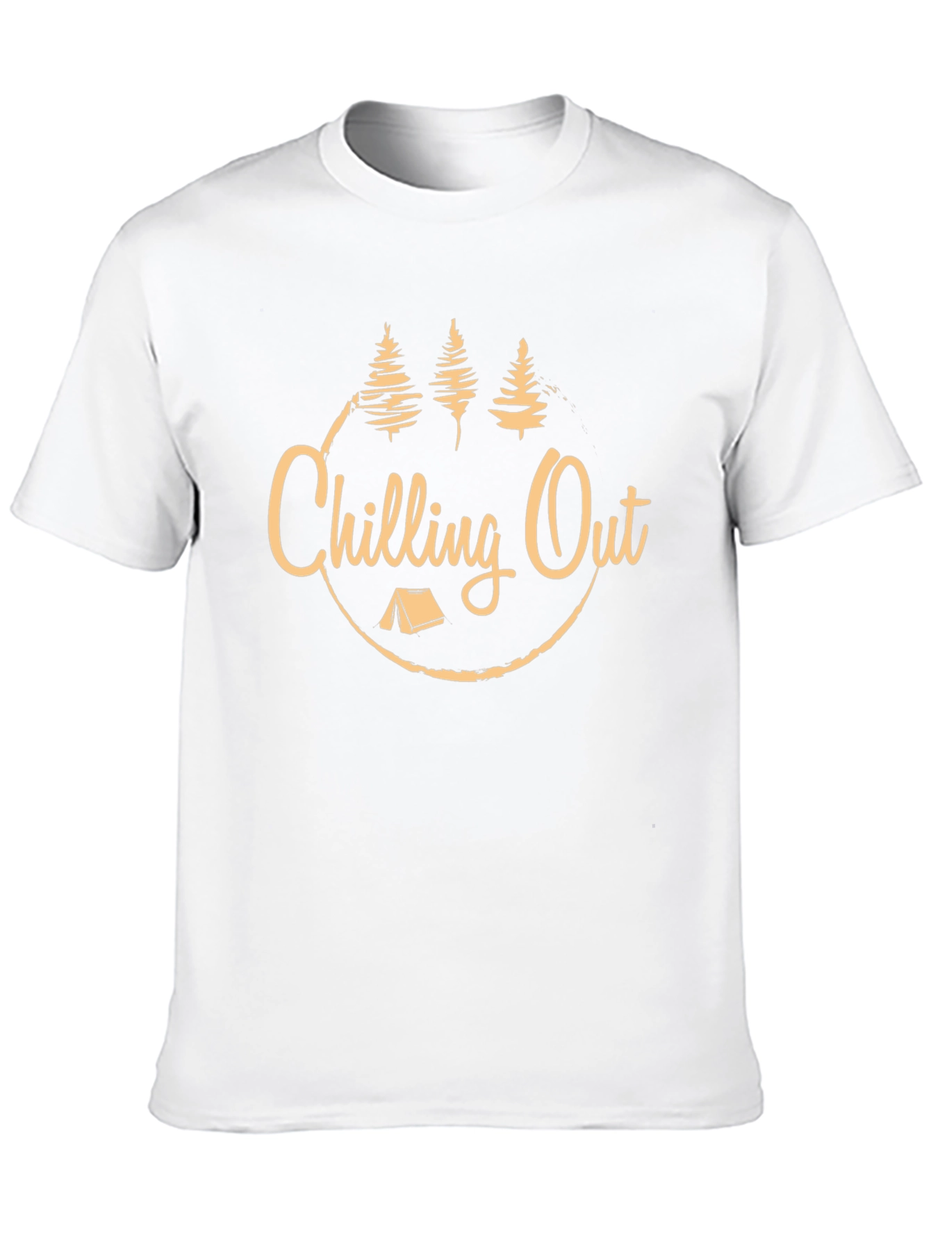 Black Chilling Out Camping Graphic T-Shirt view 10