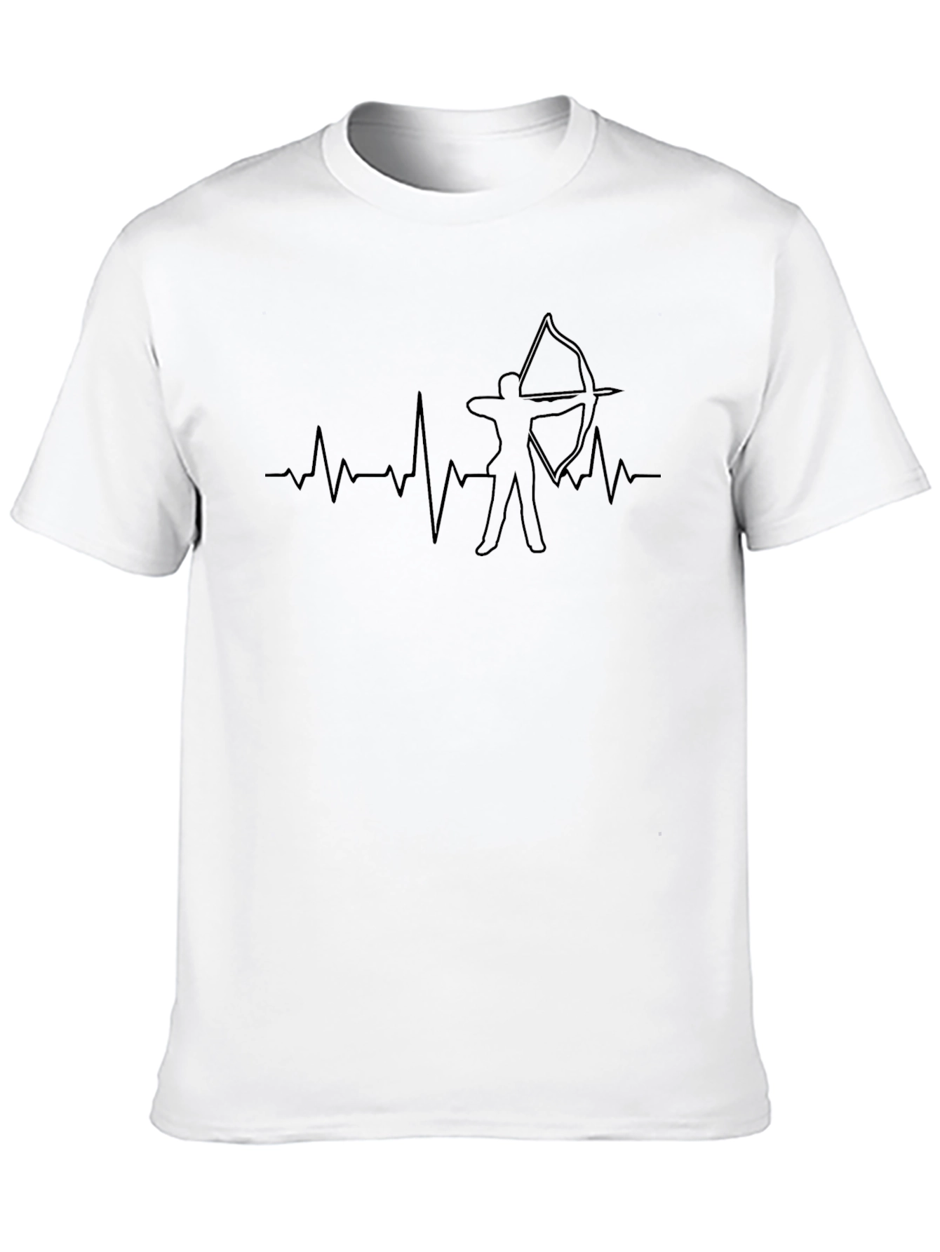 Black Archery Heartbeat Graphic Tee view 10
