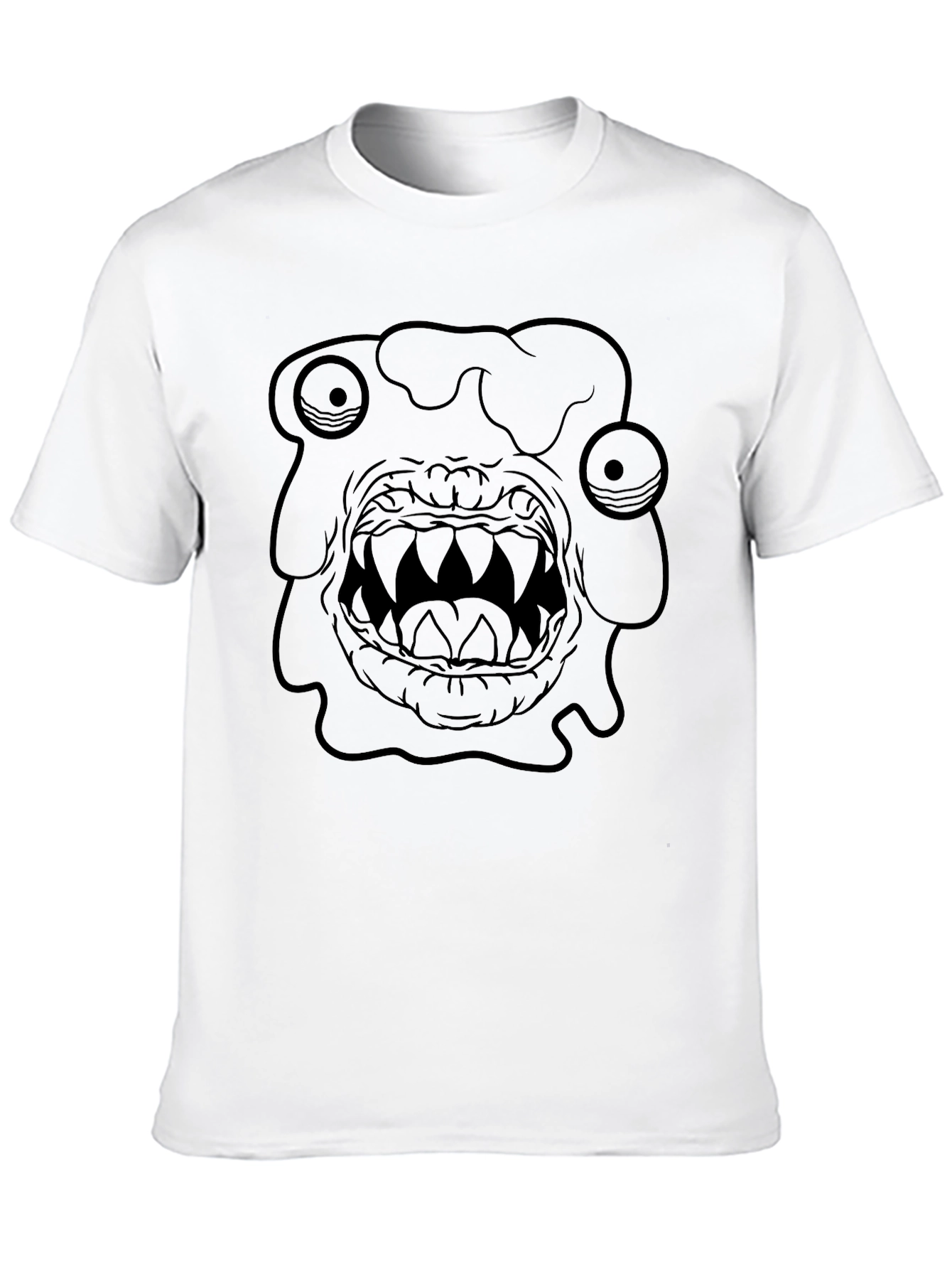 Black Monster Graphic Black T-Shirt view 10