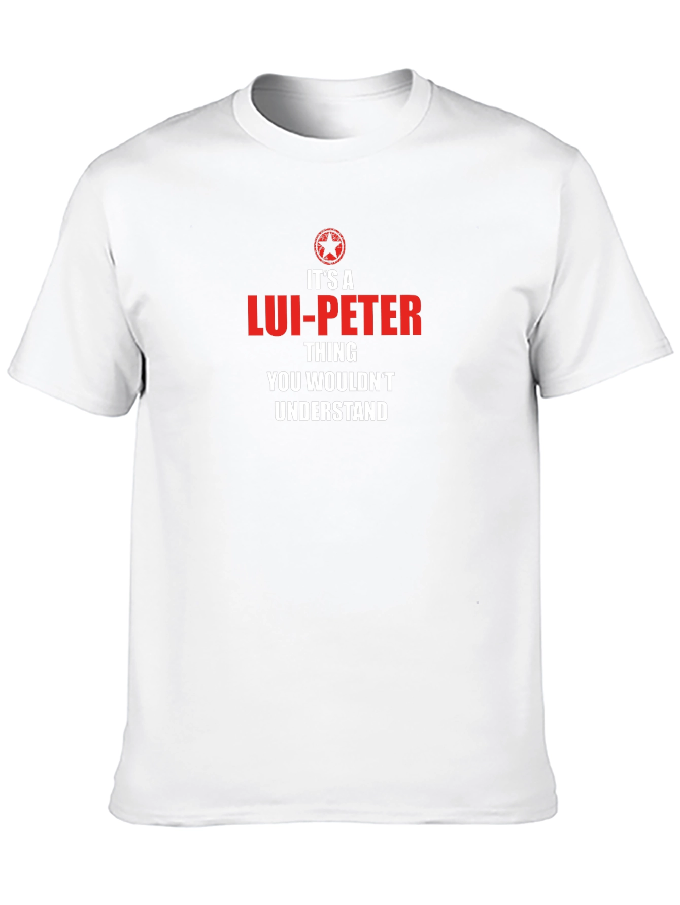 Black It's A Lui-Peter Thing T-Shirt view 10