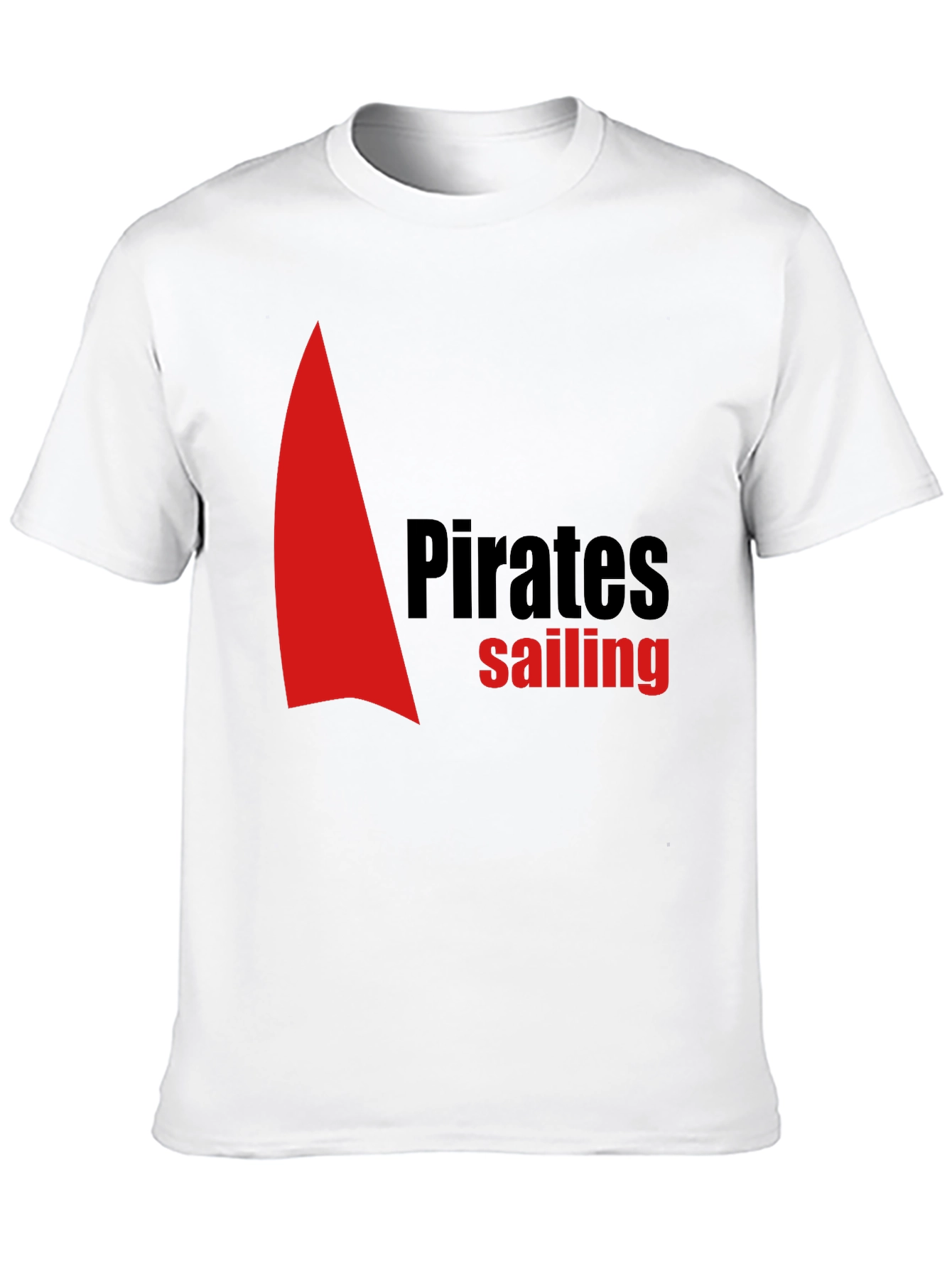 Black Pirates Sailing Black Cotton T-Shirt view 10