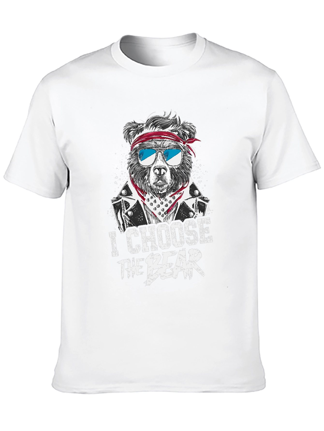 Black I Choose The Bear T-Shirt - Graphic Tee for Men view 10