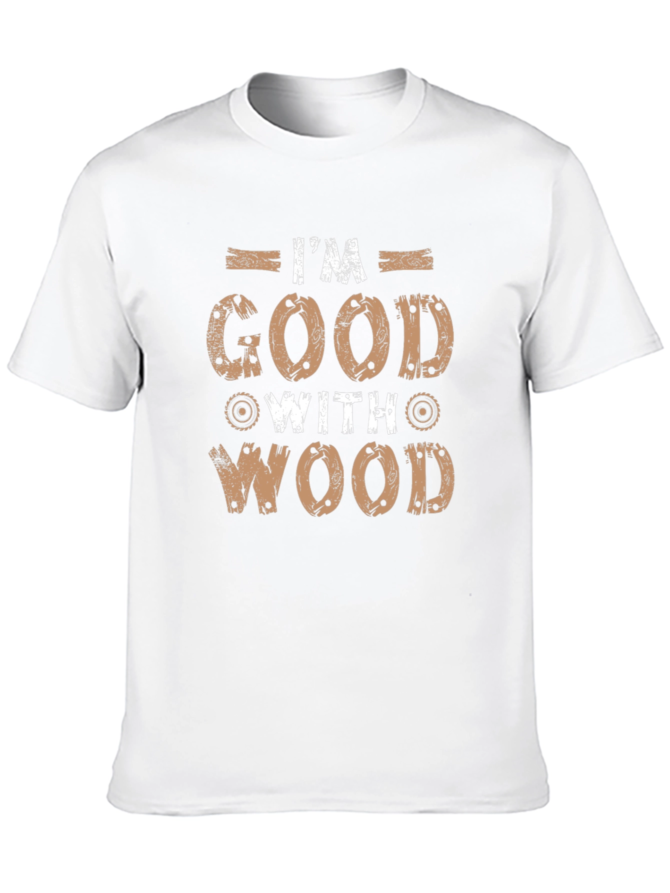 Black I'm Good With Wood Graphic Tee - Black view 10