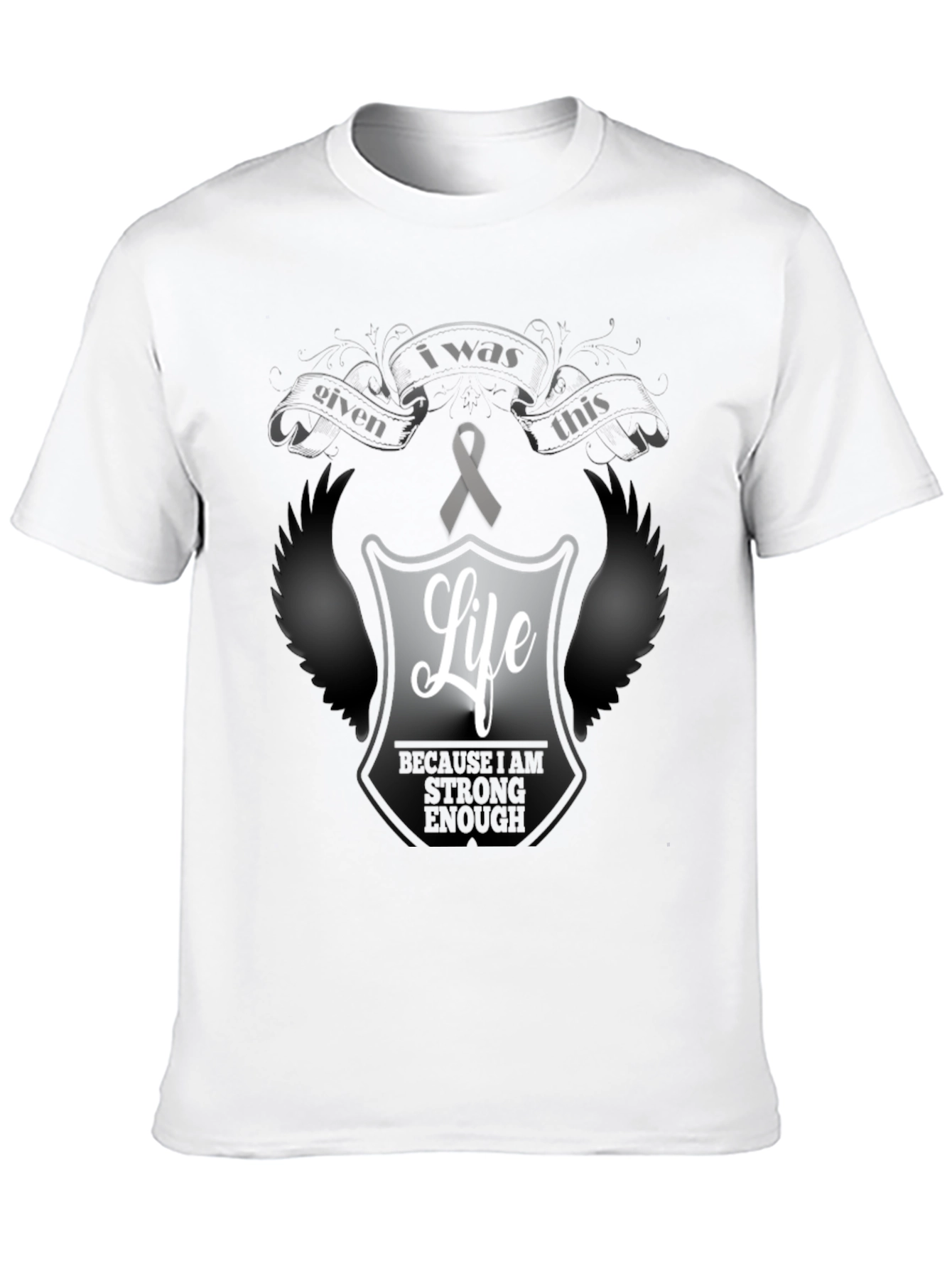 Black Inspirational "Given This Life" T-Shirt view 10