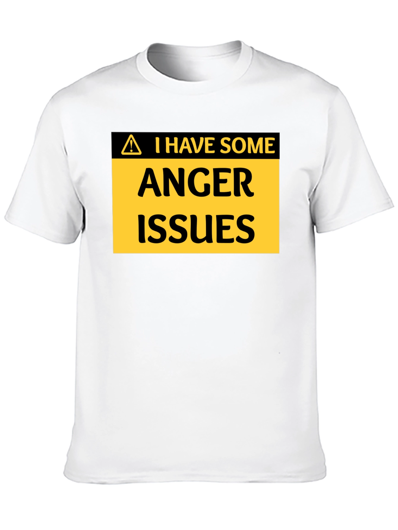 Black I Have Some Anger Issues Funny T-Shirt view 10