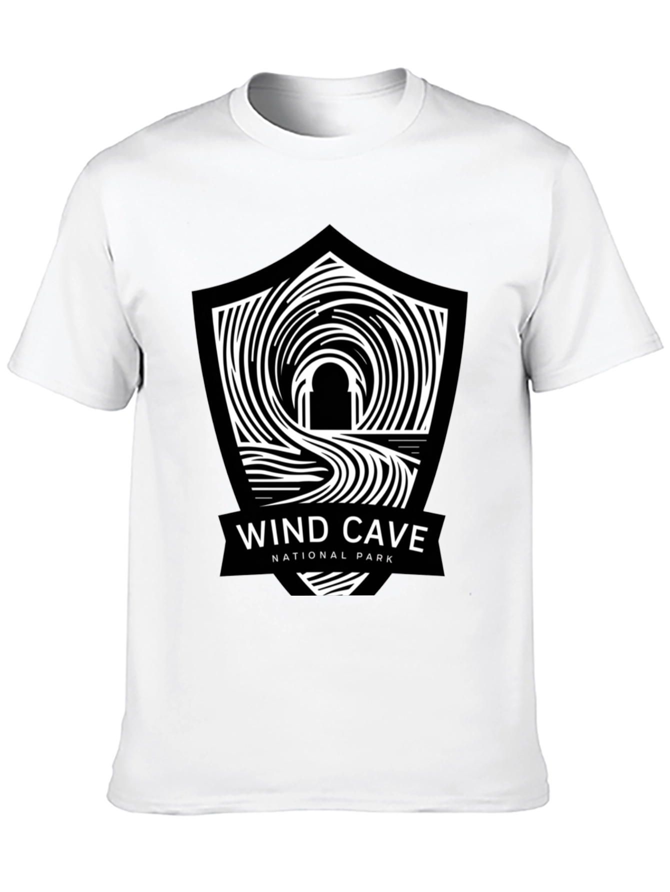 Black Wind Cave National Park Black T-Shirt view 10