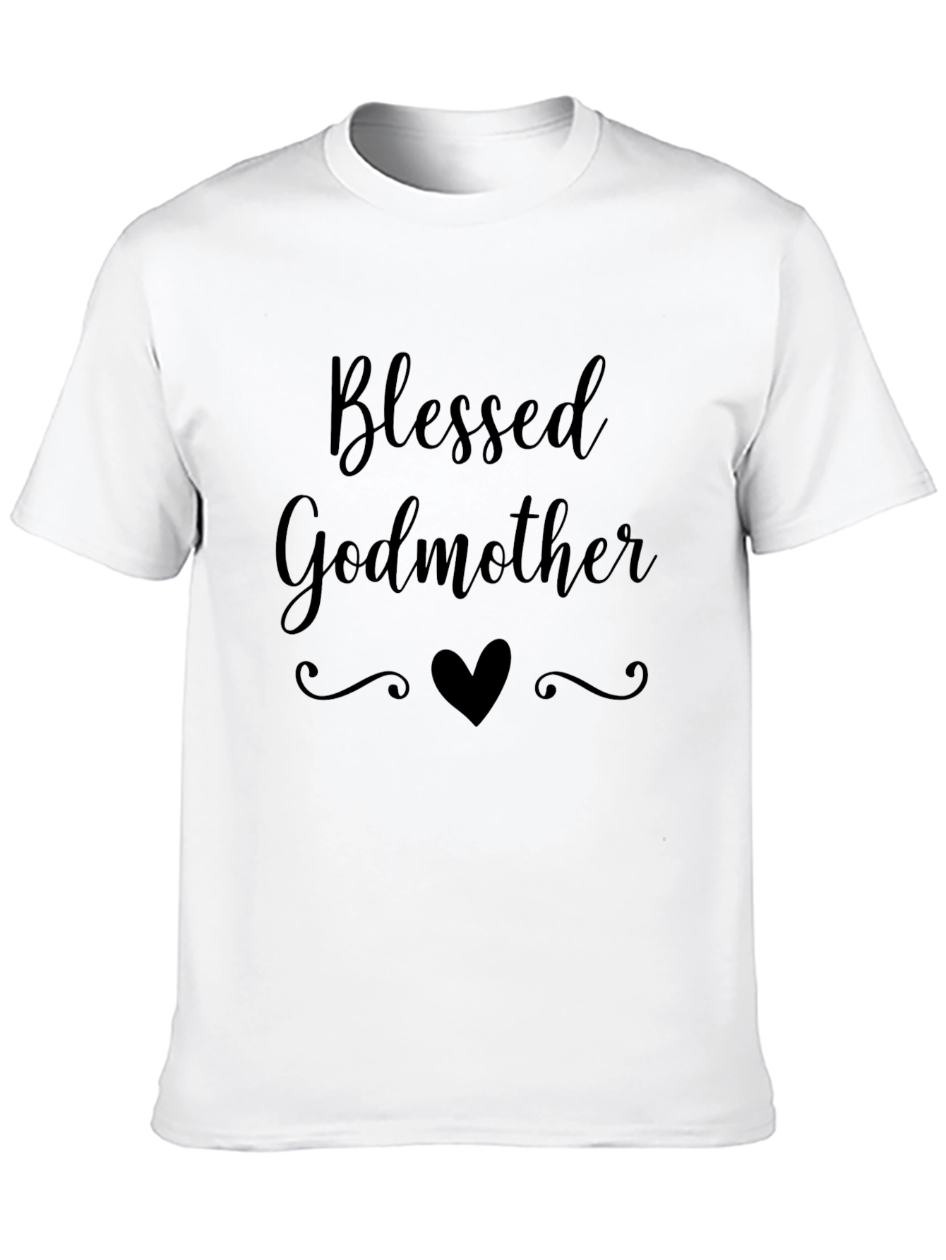 Black Blessed Godmother Black T-Shirt view 10