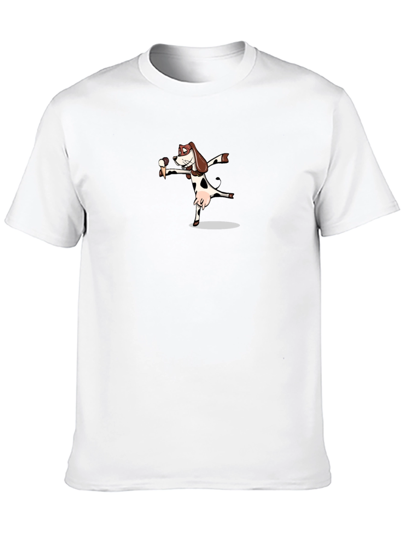Black Funny Dab Cow Dog Black T-Shirt view 10