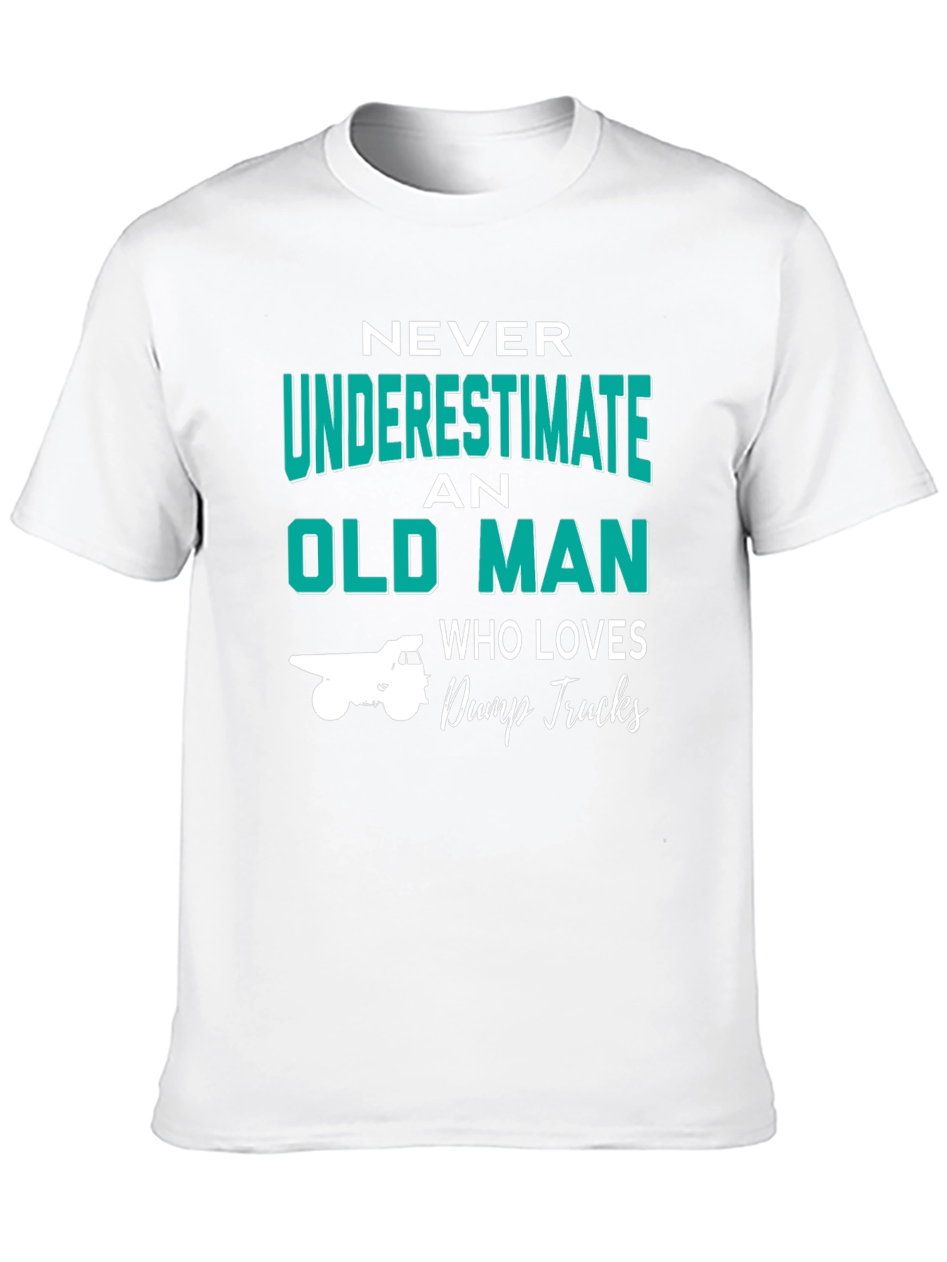 Black Never Underestimate Old Man Dump Trucks T-Shirt view 10