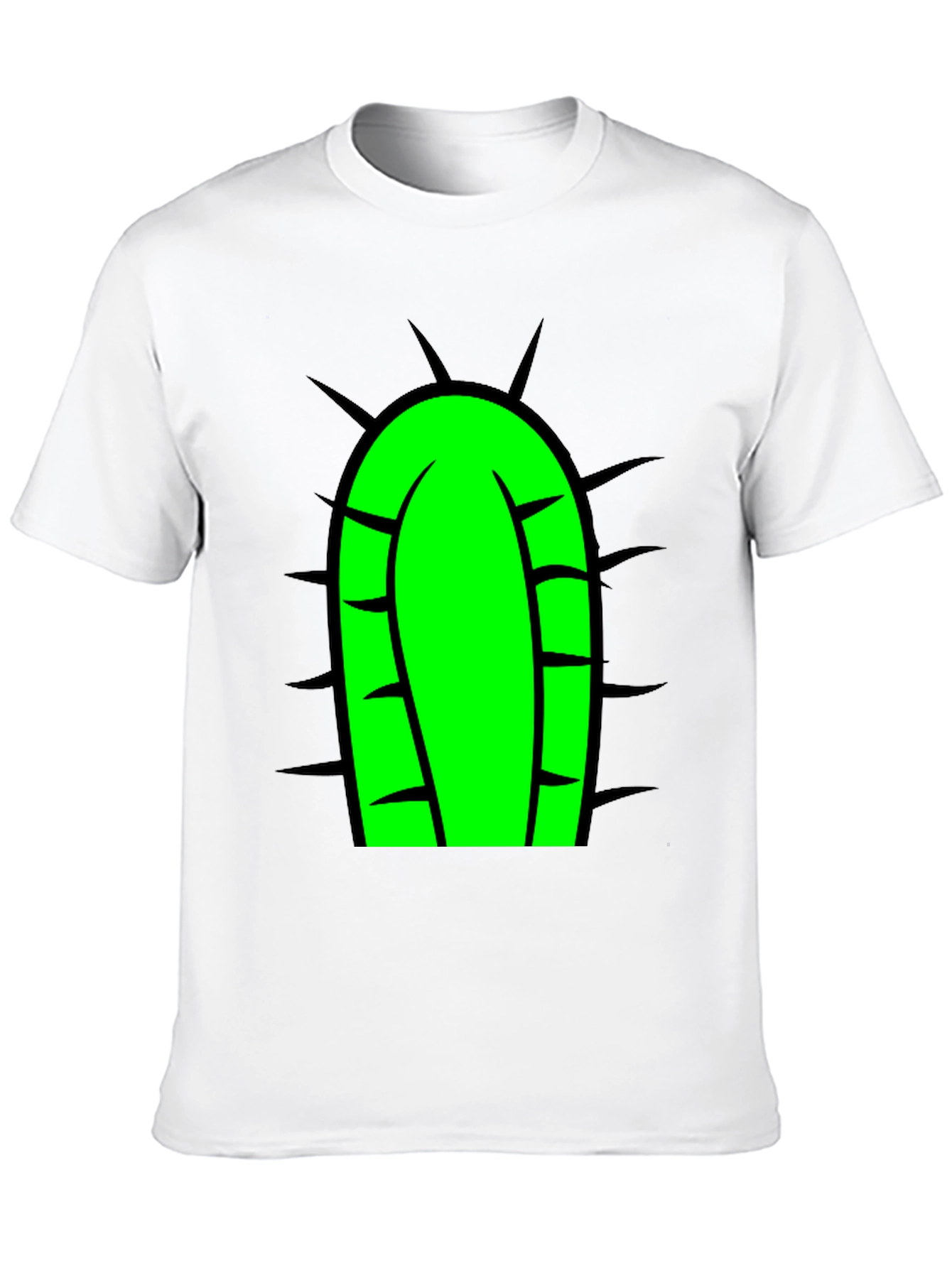 Black Cactus Tee - Fun Graphic Print T-Shirt view 10