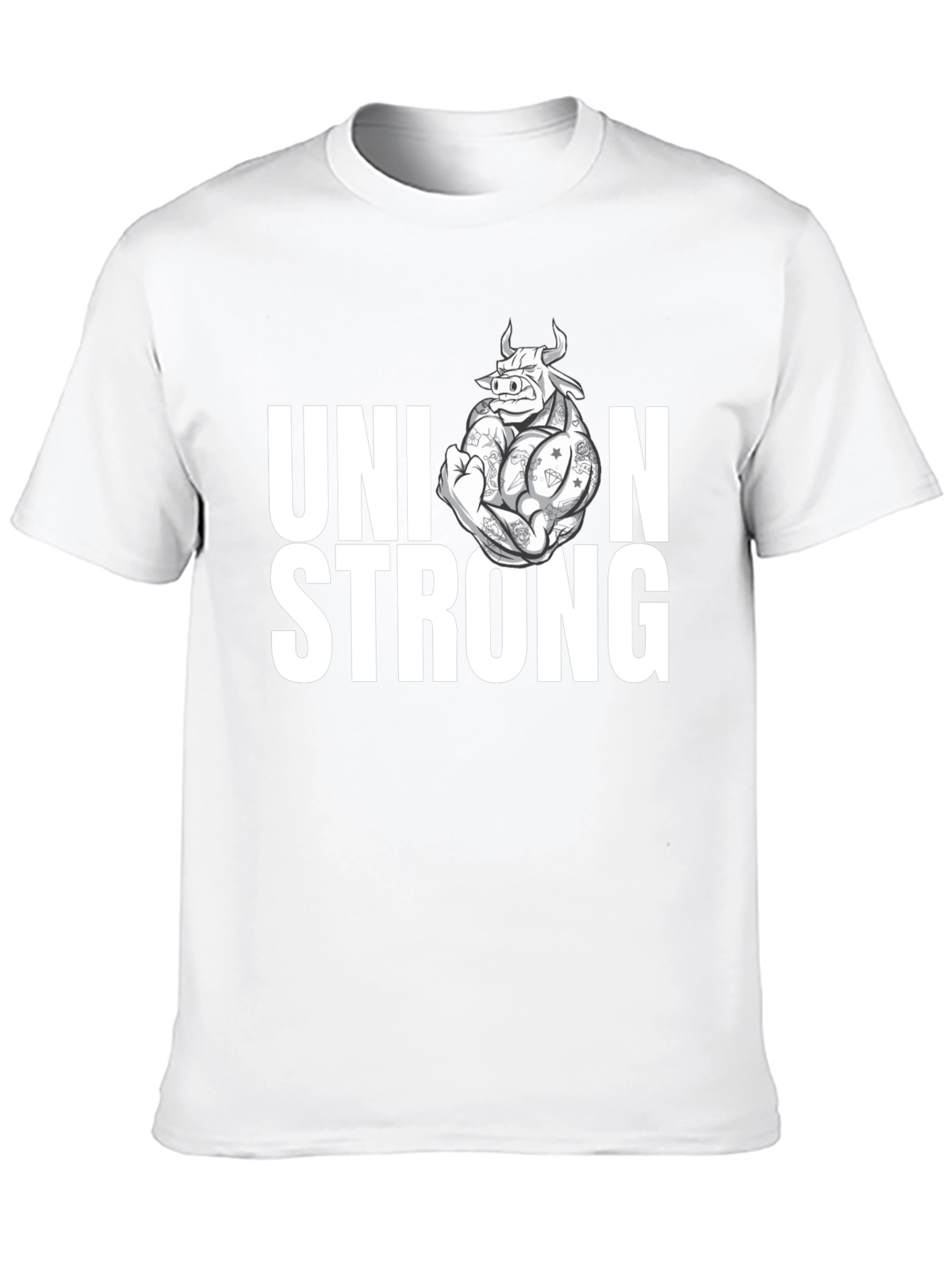 Black Union Strong Graphic T-Shirt view 10