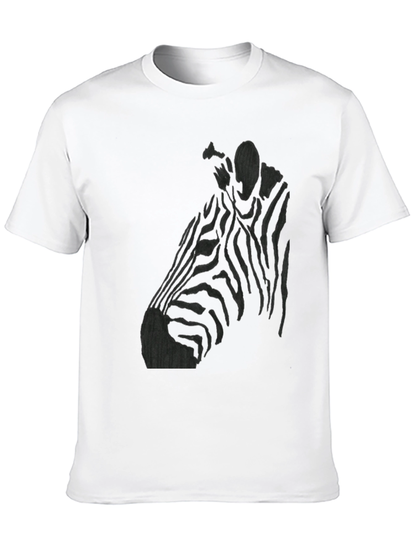Black Black Zebra T-Shirt | Unique Graphic Tee view 10