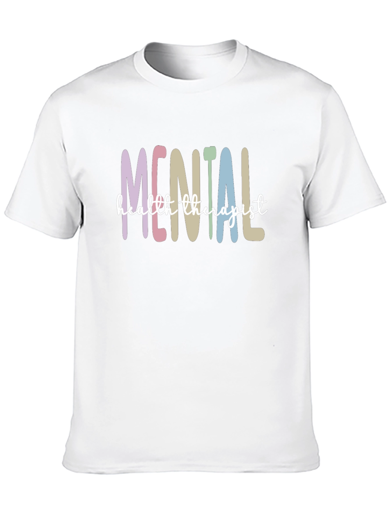 Black Mental Health Therapist T-Shirt - Unisex Soft Cotton Tee view 10