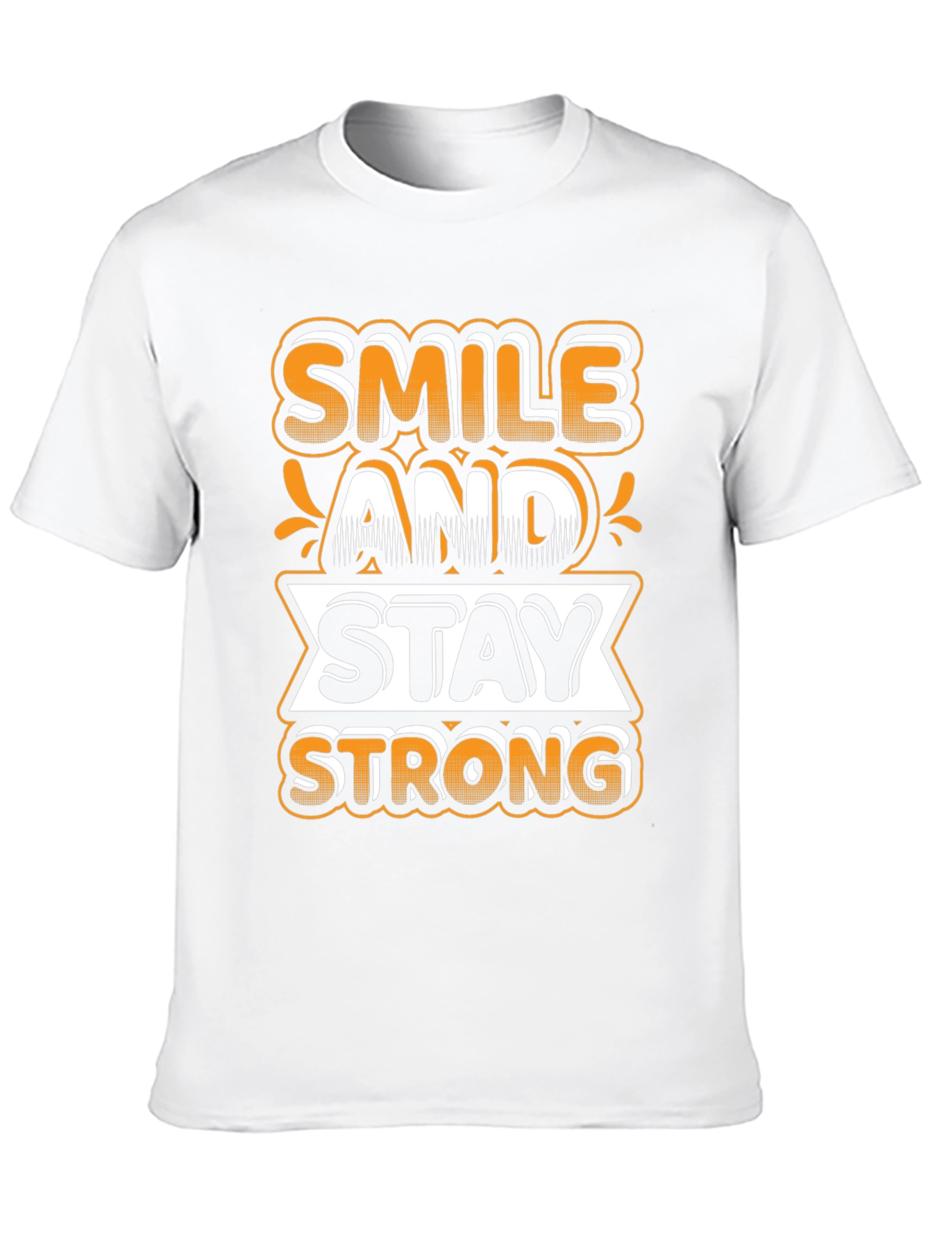 Black Smile and Stay Strong Graphic Tee view 10