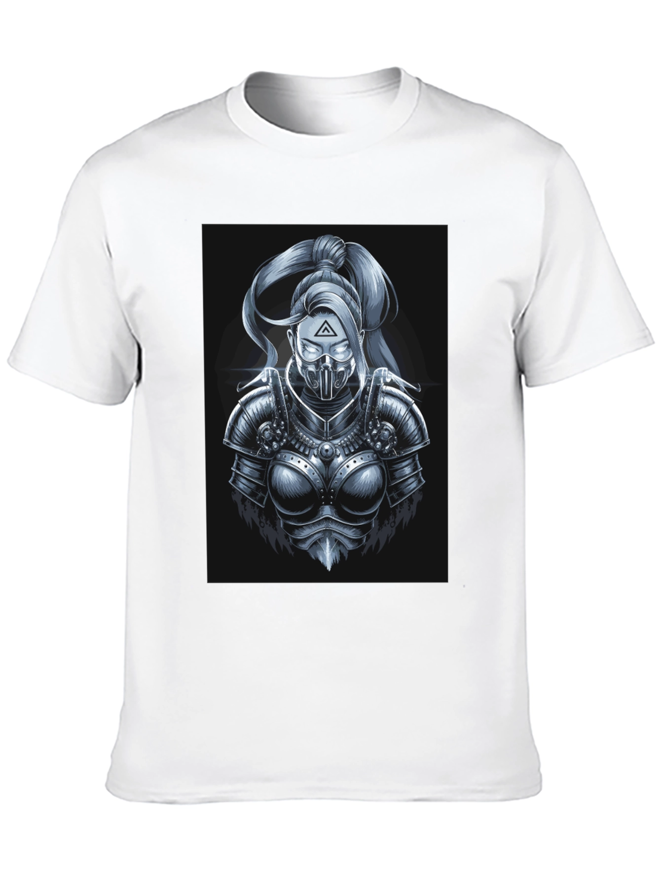 Black Futuristic Knight T-Shirt - Black view 10