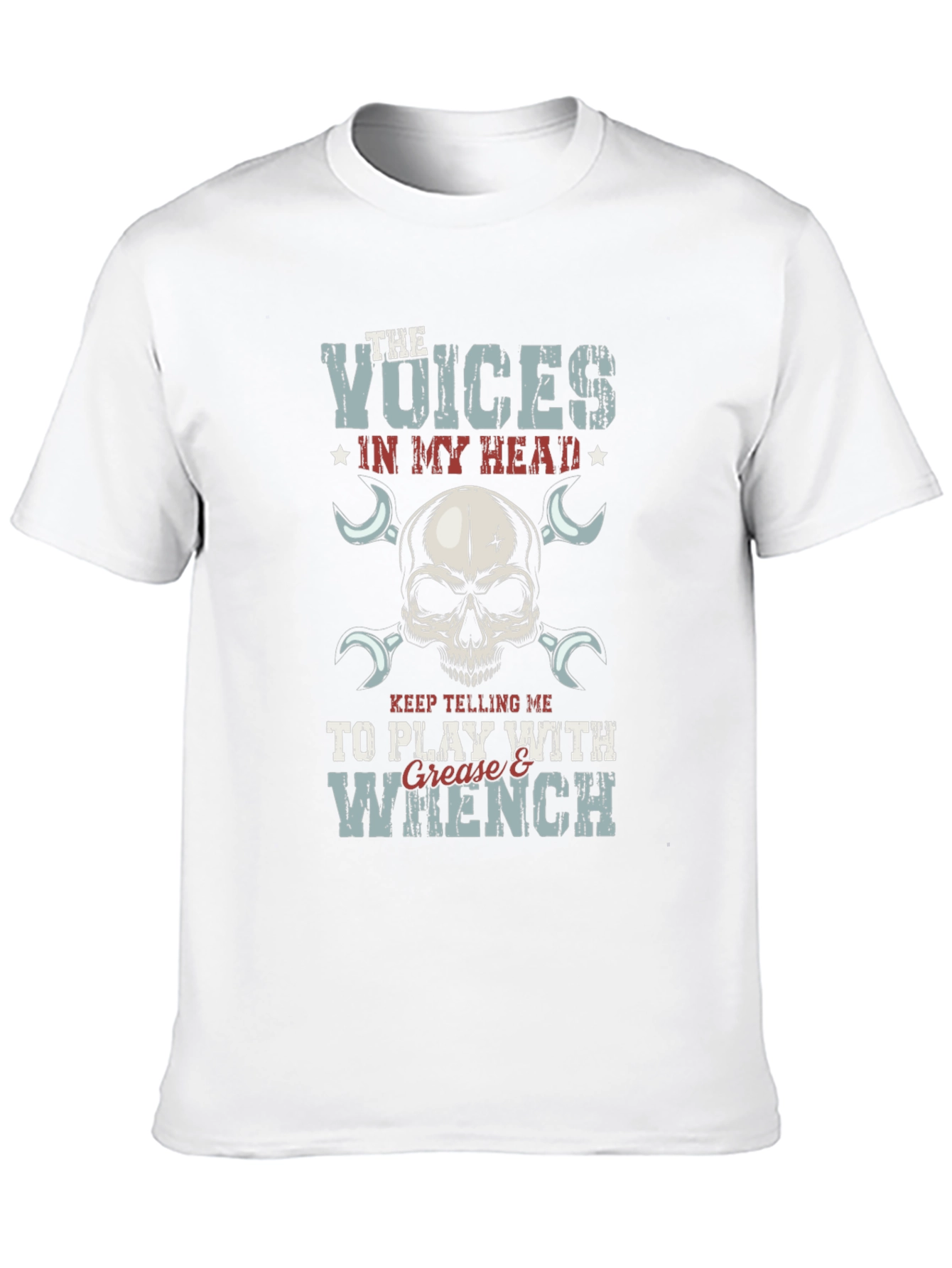 Black Voices in My Head T-Shirt: Grease & Wrench Design view 10