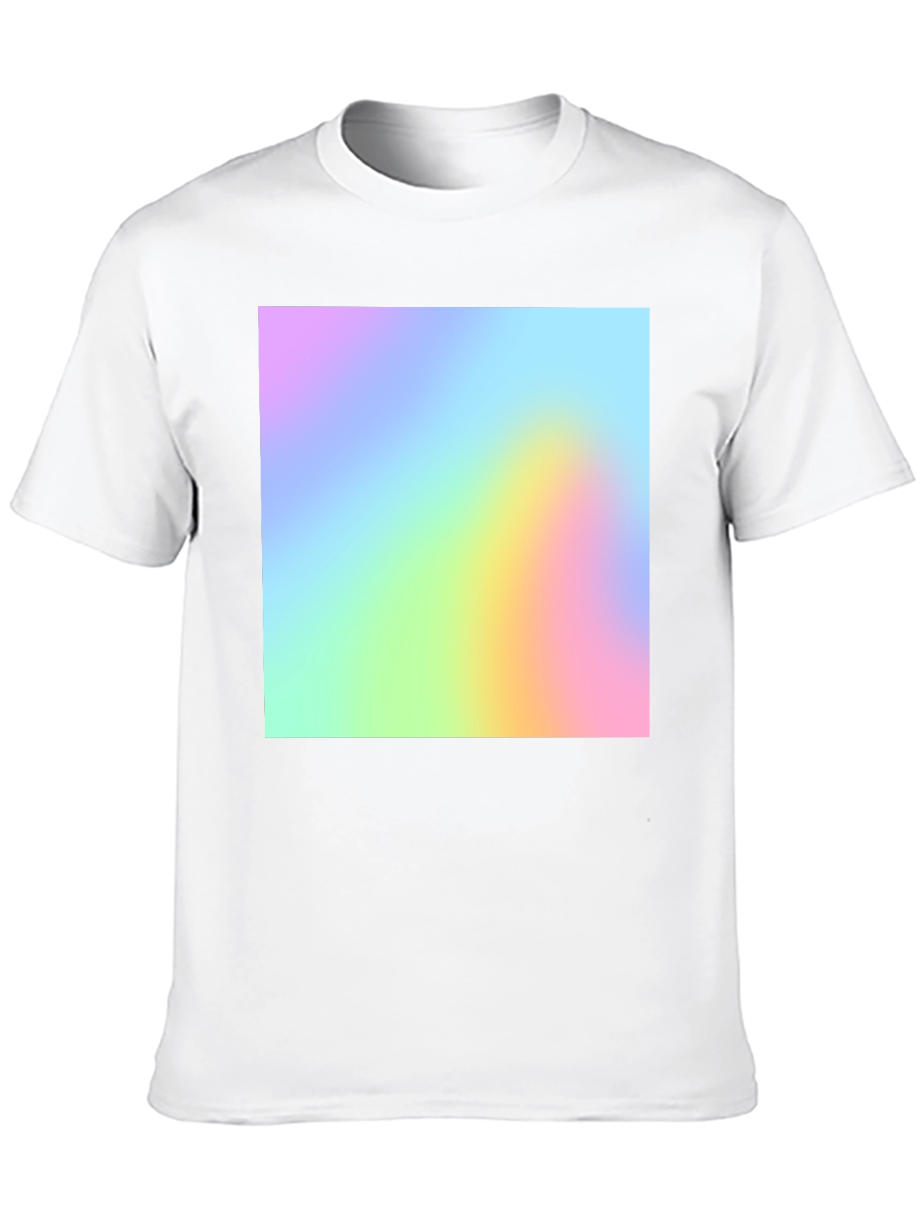 Black Vibrant Spectrum Graphic Black T-Shirt view 10